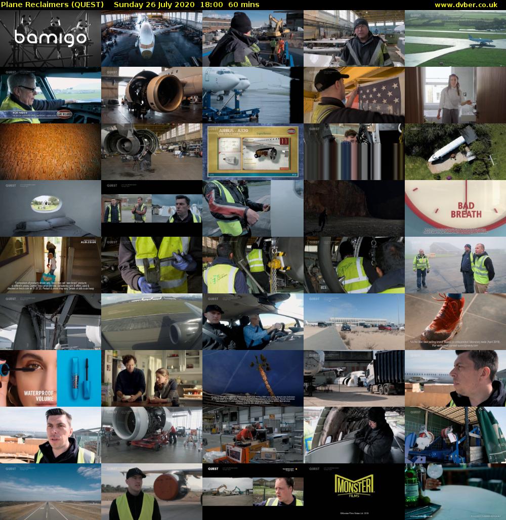 Plane Reclaimers (QUEST) Sunday 26 July 2020 18:00 - 19:00