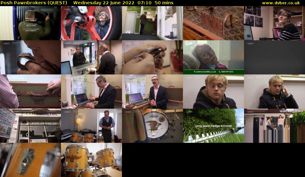 Posh Pawnbrokers (QUEST) Wednesday 22 June 2022 07:10 - 08:00