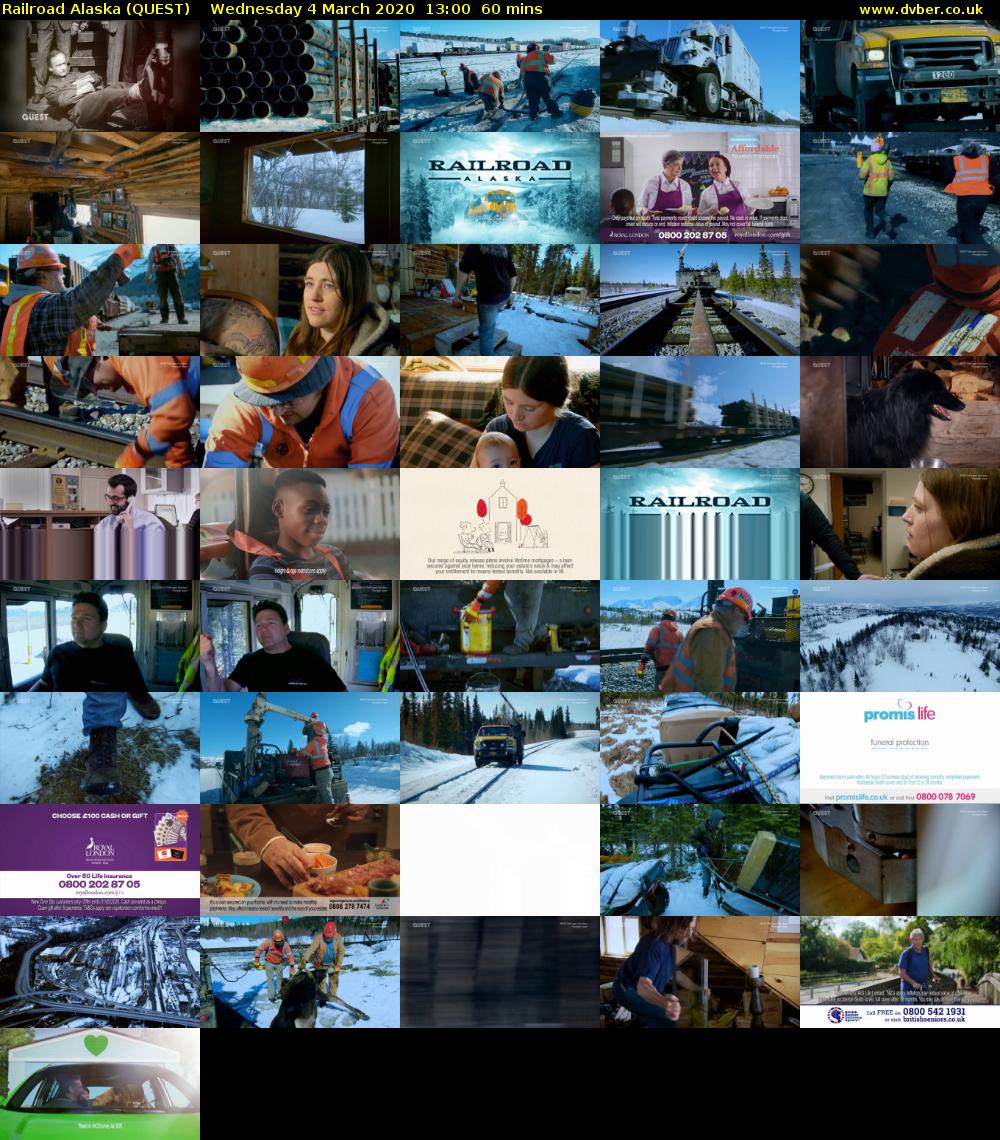 Railroad Alaska (QUEST) Wednesday 4 March 2020 13:00 - 14:00