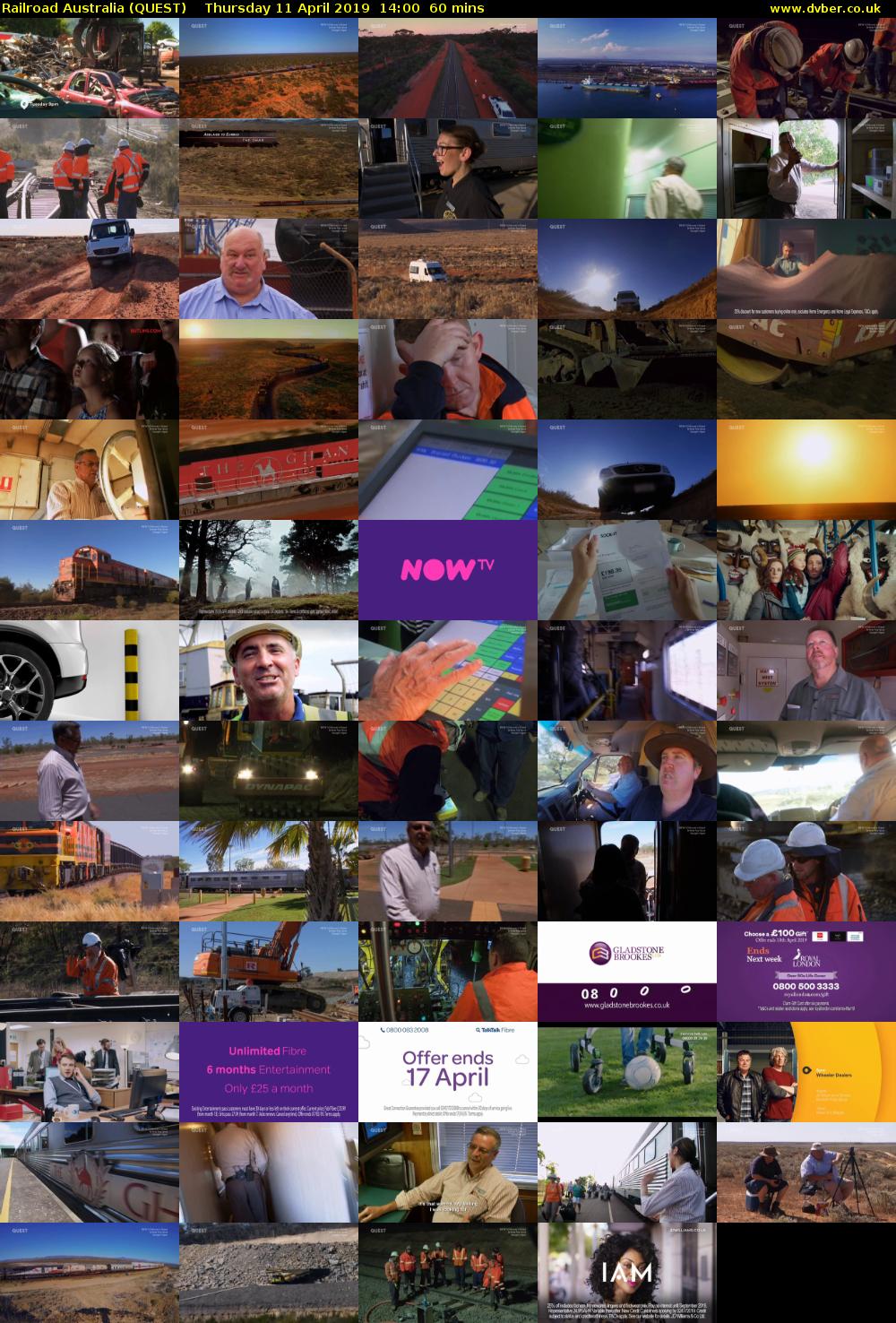 Railroad Australia (QUEST) Thursday 11 April 2019 14:00 - 15:00