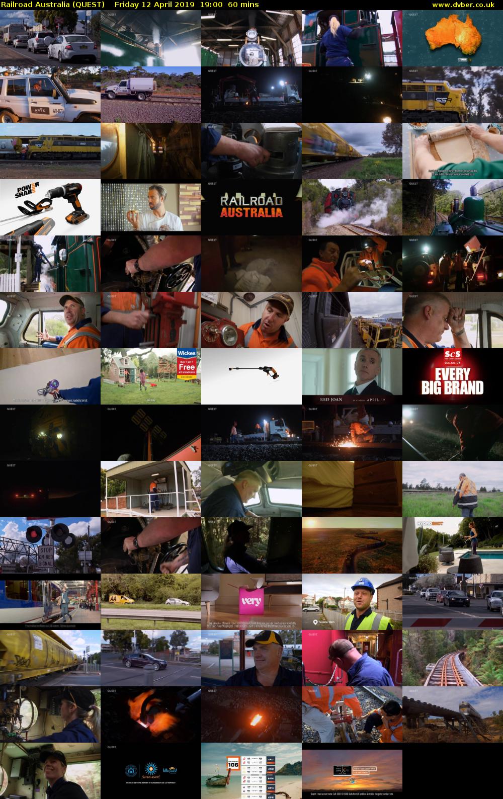 Railroad Australia (QUEST) Friday 12 April 2019 19:00 - 20:00