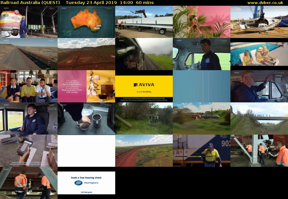 Railroad Australia (QUEST) Tuesday 23 April 2019 14:00 - 15:00