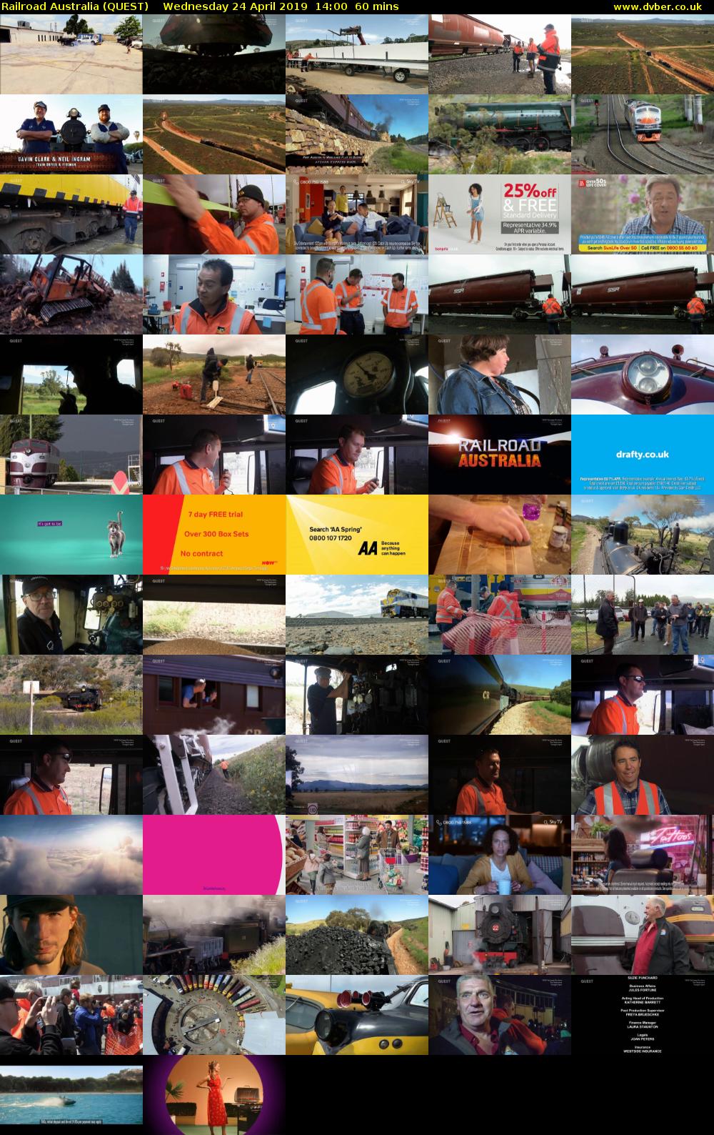 Railroad Australia (QUEST) Wednesday 24 April 2019 14:00 - 15:00