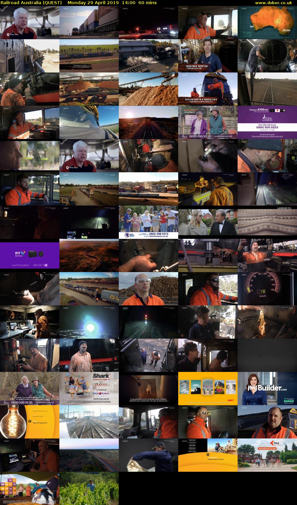 Railroad Australia (QUEST) Monday 29 April 2019 14:00 - 15:00