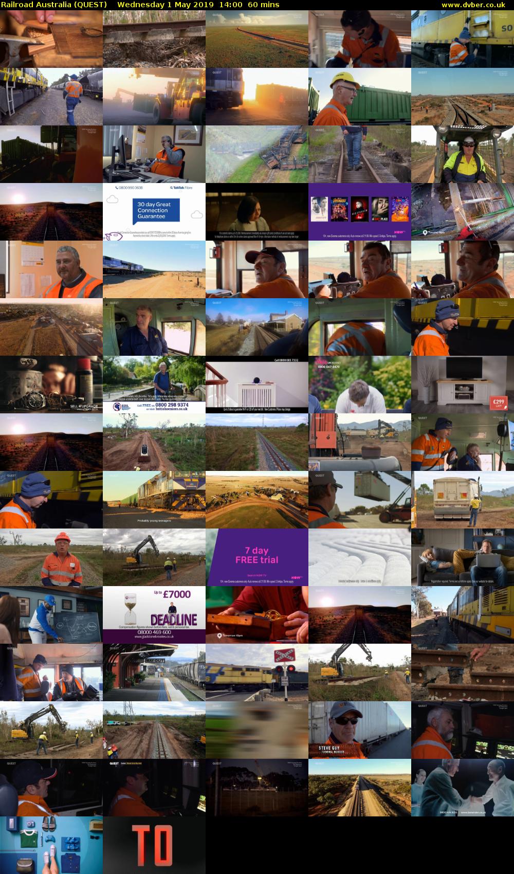 Railroad Australia (QUEST) Wednesday 1 May 2019 14:00 - 15:00