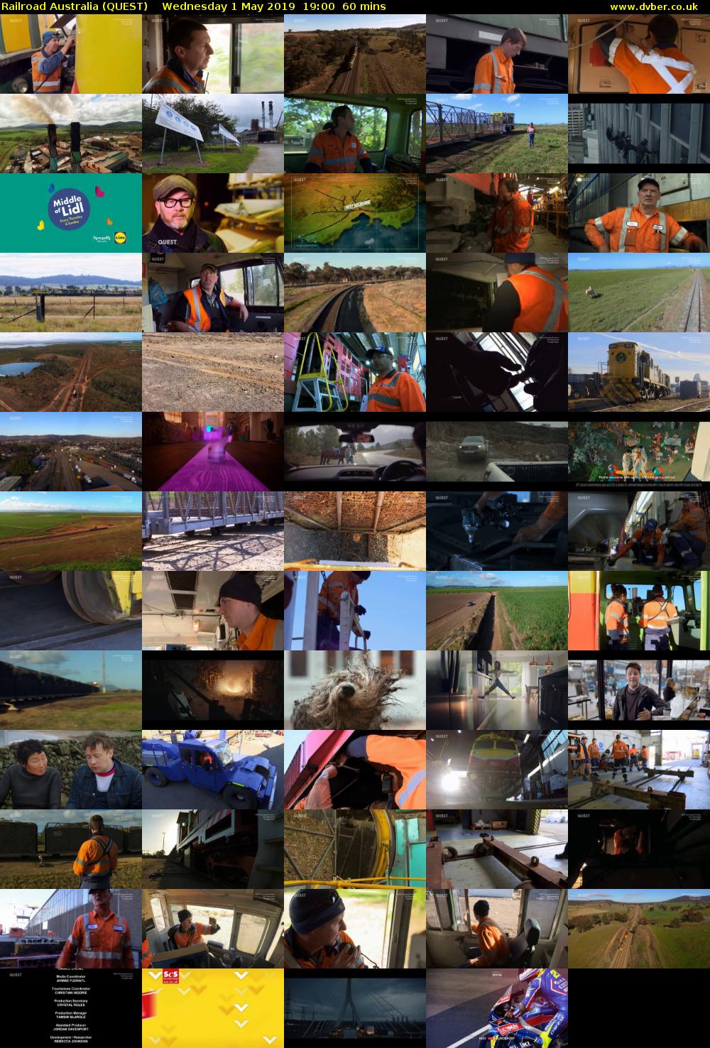 Railroad Australia (QUEST) Wednesday 1 May 2019 19:00 - 20:00