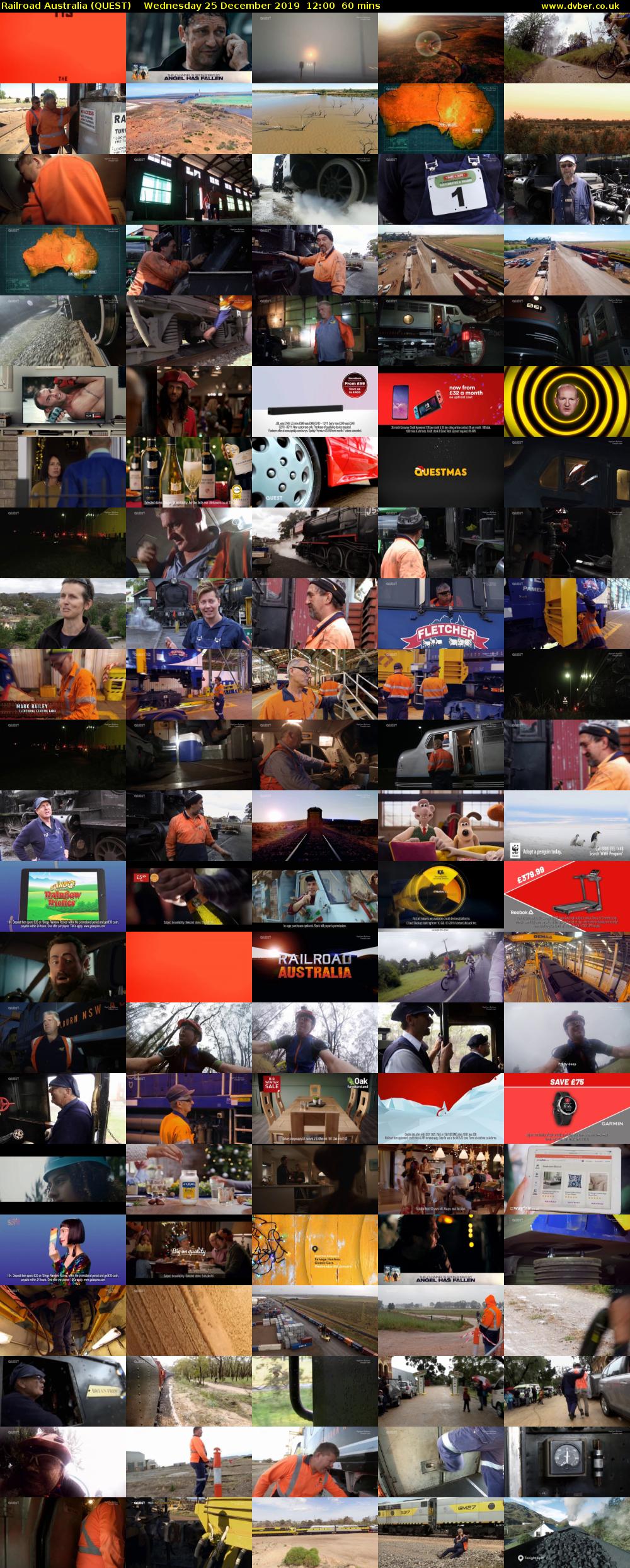 Railroad Australia (QUEST) Wednesday 25 December 2019 12:00 - 13:00