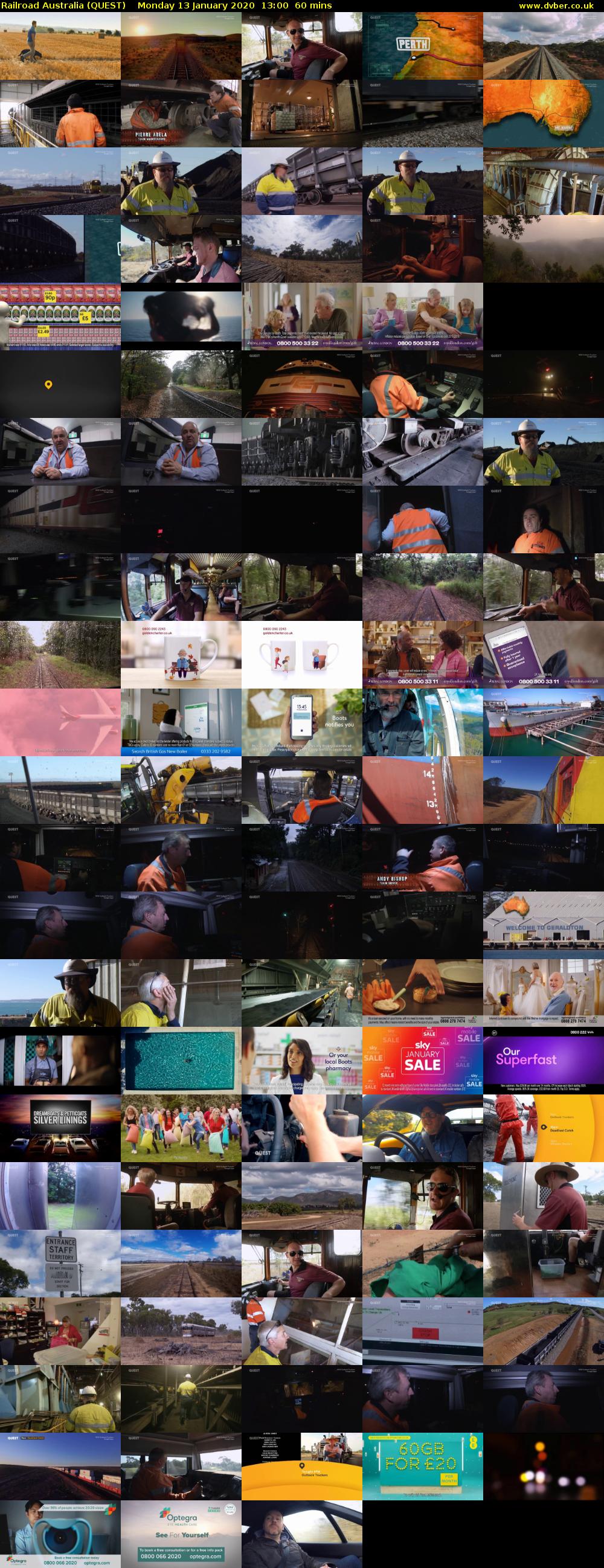 Railroad Australia (QUEST) Monday 13 January 2020 13:00 - 14:00