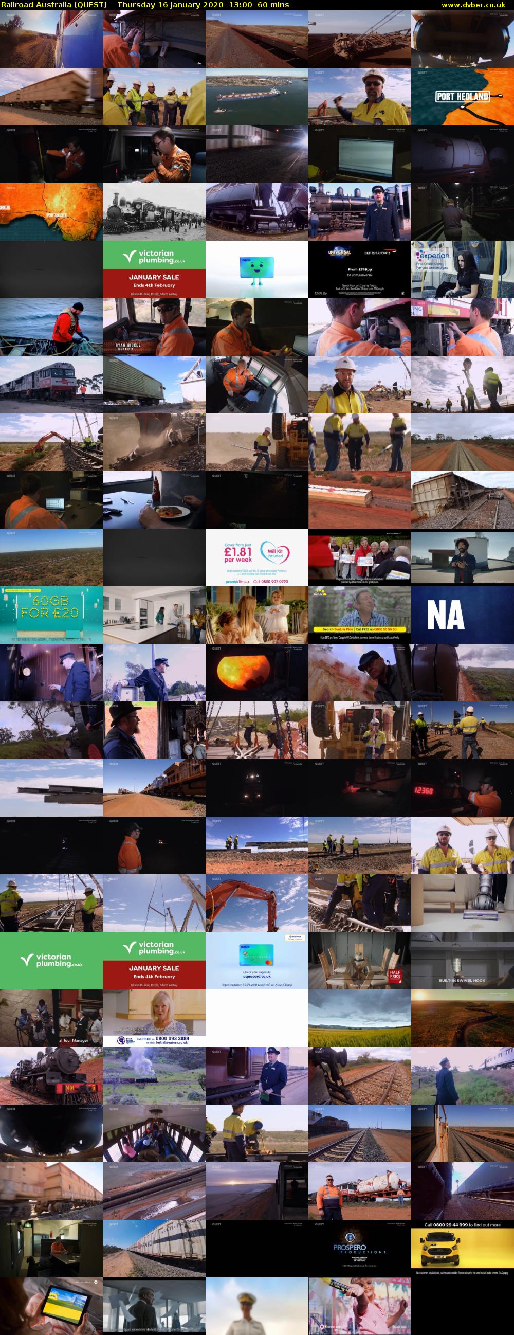 Railroad Australia (QUEST) Thursday 16 January 2020 13:00 - 14:00