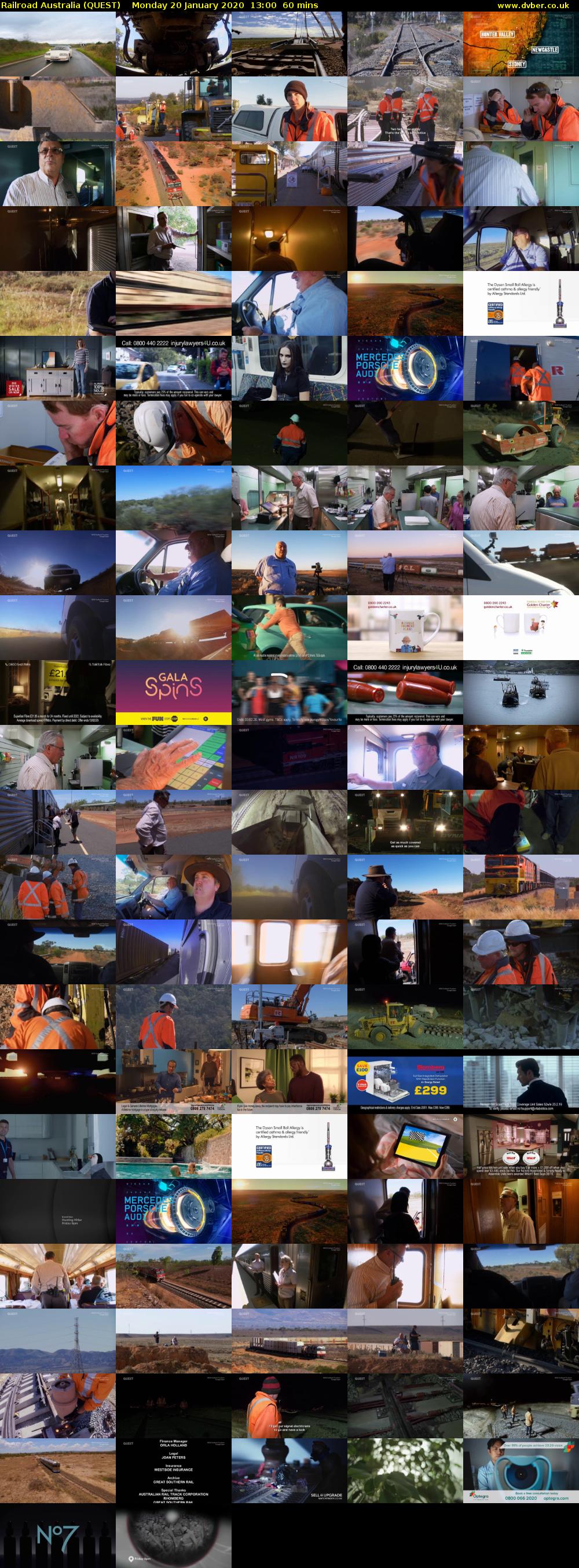 Railroad Australia (QUEST) Monday 20 January 2020 13:00 - 14:00