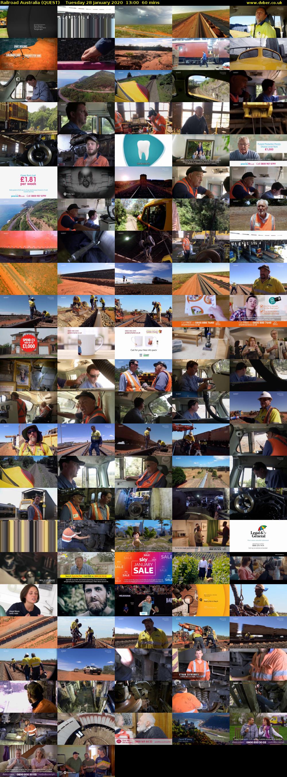 Railroad Australia (QUEST) Tuesday 28 January 2020 13:00 - 14:00