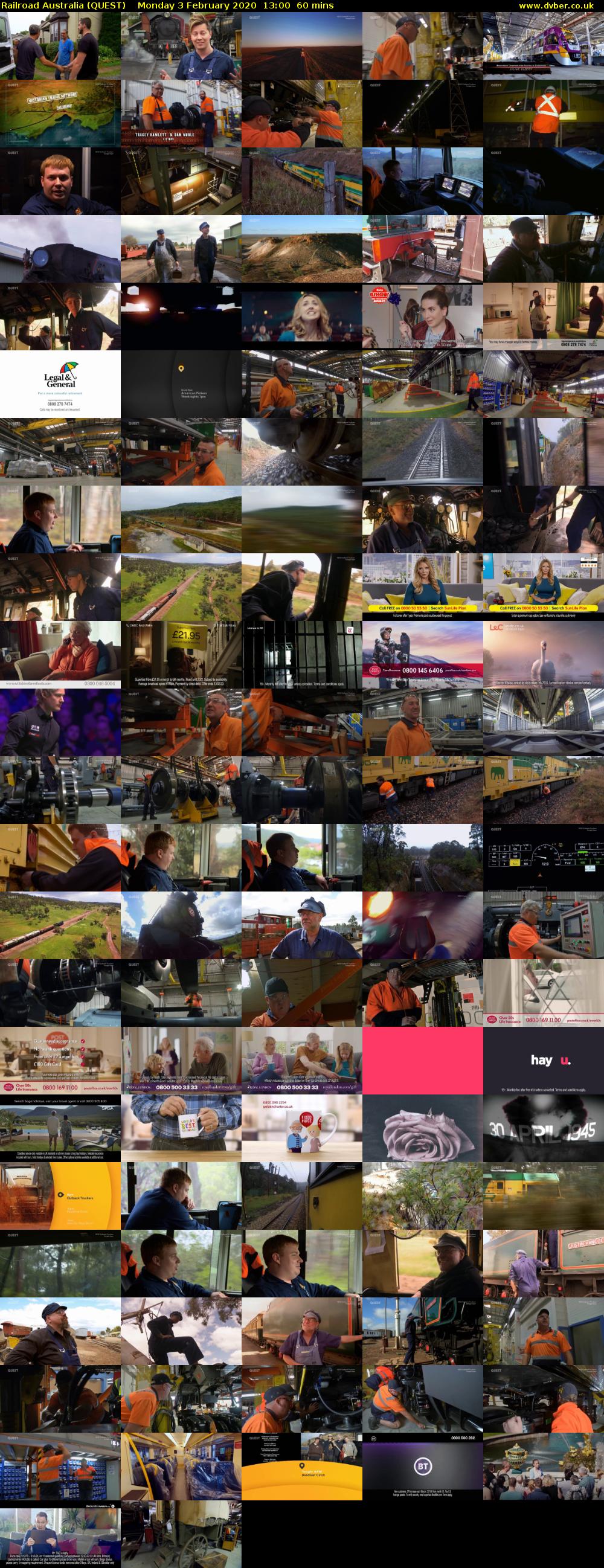 Railroad Australia (QUEST) Monday 3 February 2020 13:00 - 14:00