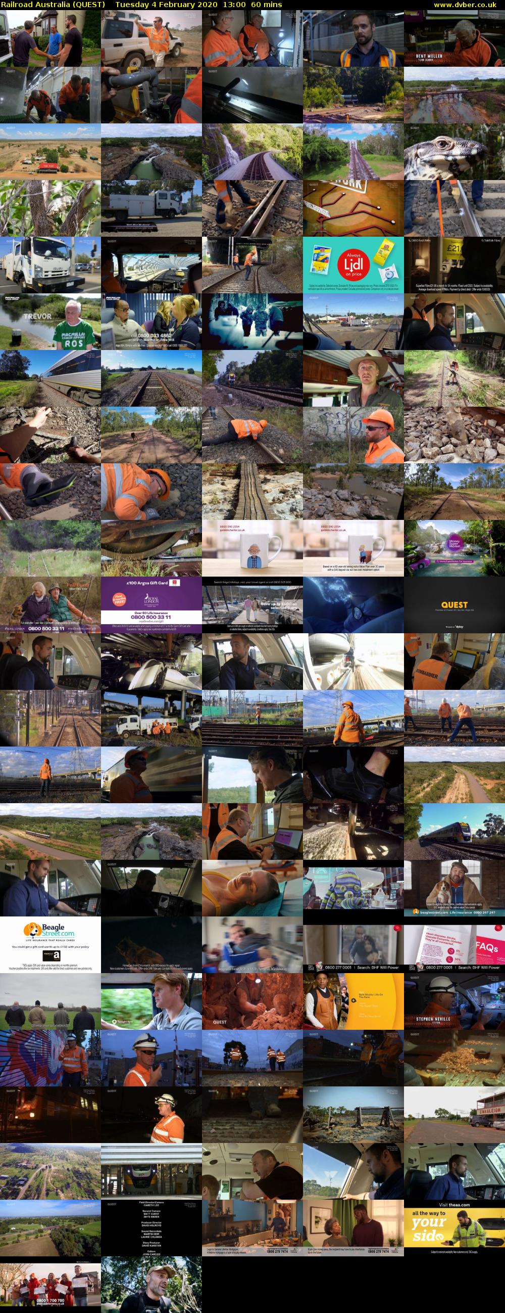 Railroad Australia (QUEST) Tuesday 4 February 2020 13:00 - 14:00