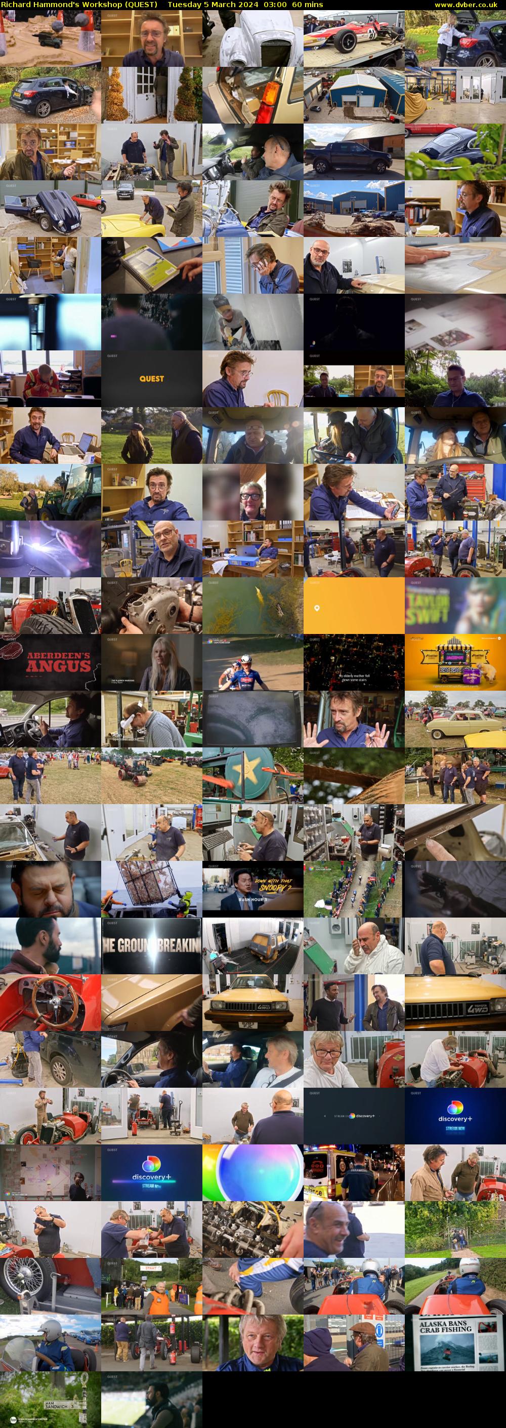 Richard Hammond's Workshop (QUEST) Tuesday 5 March 2024 03:00 - 04:00