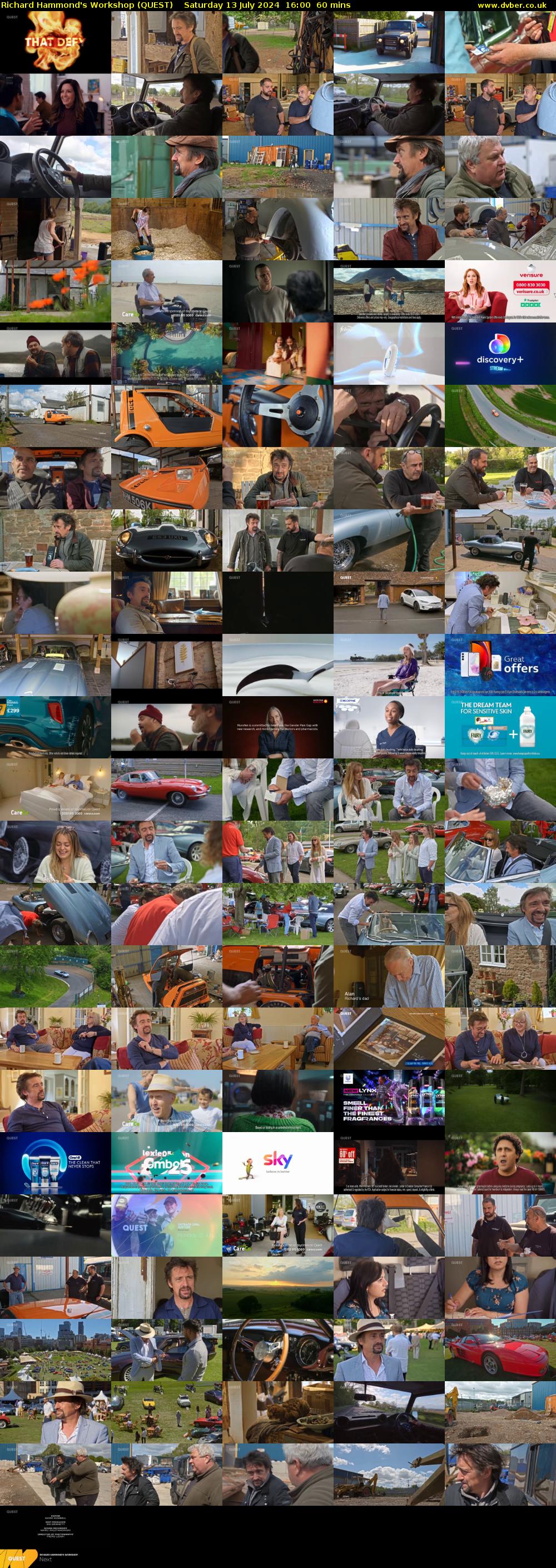 Richard Hammond's Workshop (QUEST) Saturday 13 July 2024 16:00 - 17:00
