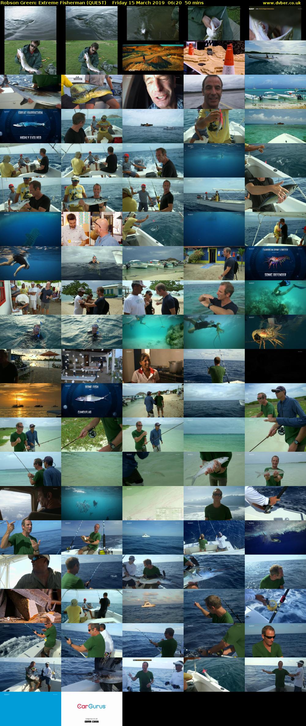 Robson Green: Extreme Fisherman (QUEST) Friday 15 March 2019 06:20 - 07:10