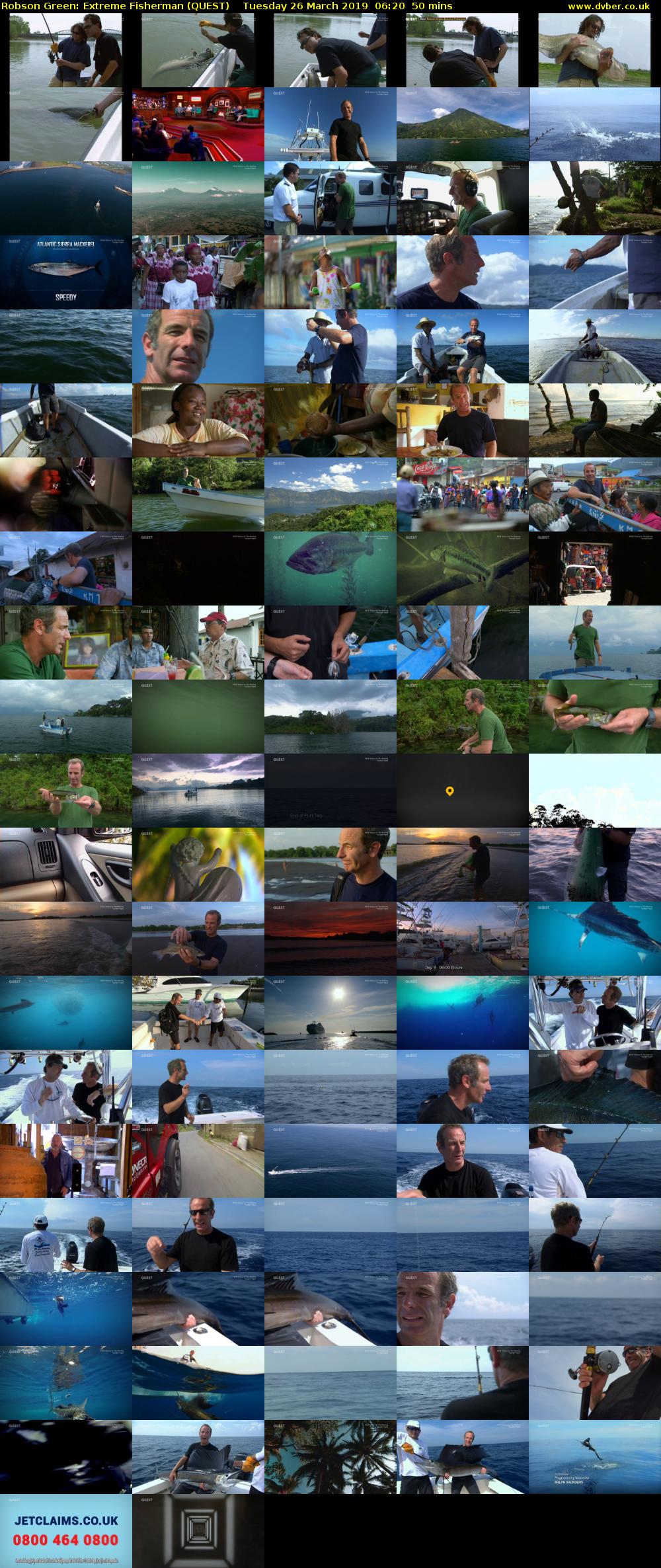Robson Green: Extreme Fisherman (QUEST) Tuesday 26 March 2019 06:20 - 07:10