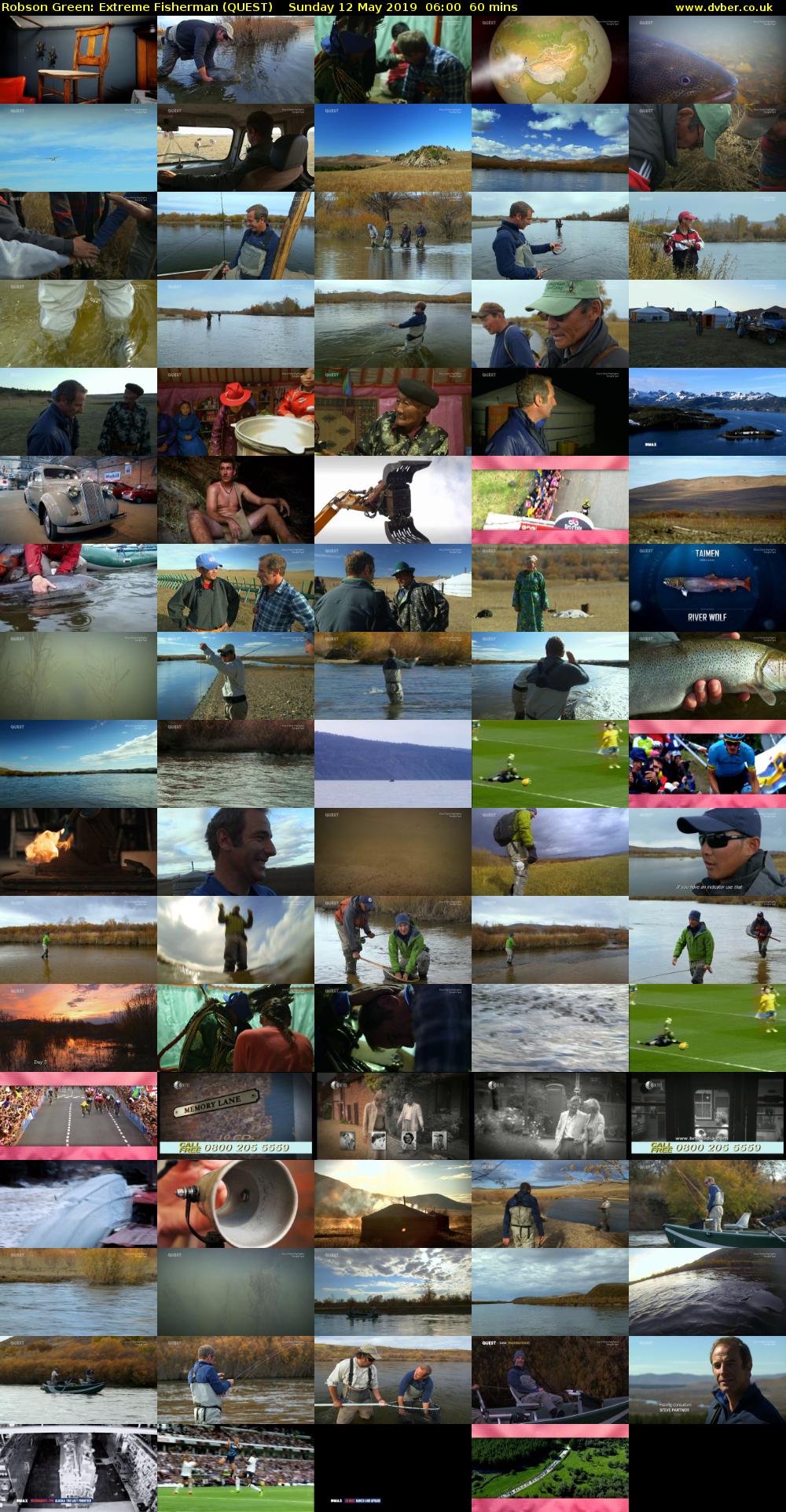 Robson Green: Extreme Fisherman (QUEST) Sunday 12 May 2019 06:00 - 07:00