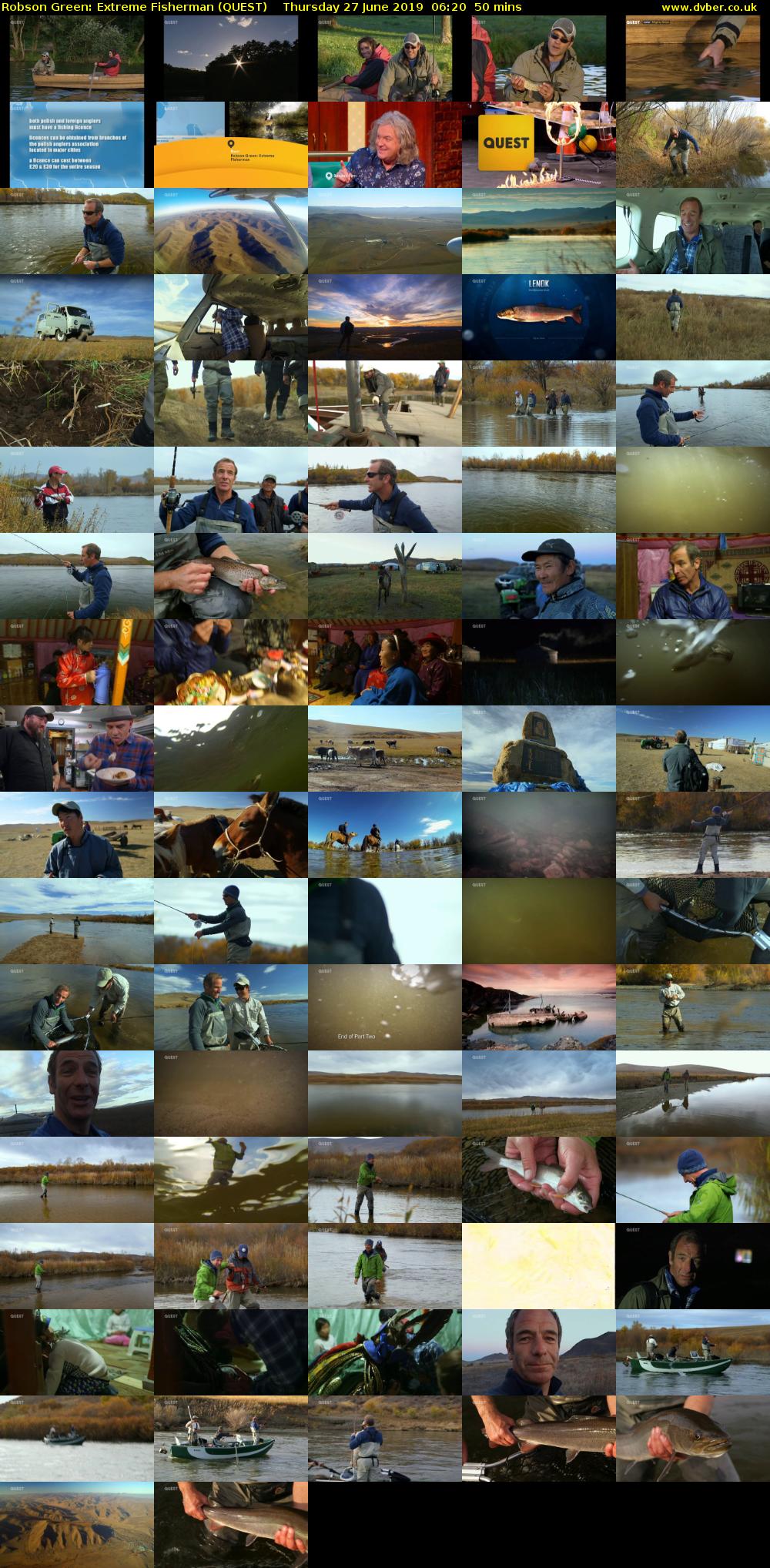 Robson Green: Extreme Fisherman (QUEST) Thursday 27 June 2019 06:20 - 07:10