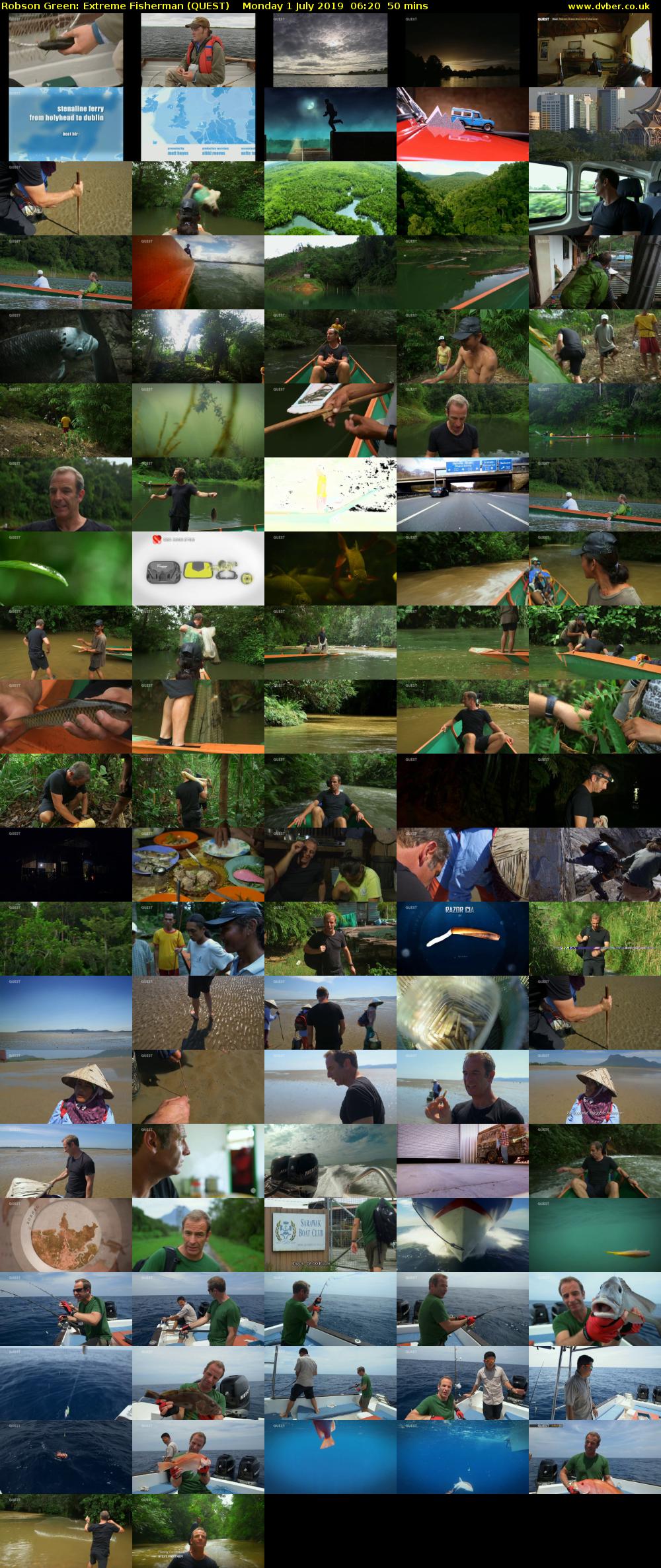 Robson Green: Extreme Fisherman (QUEST) Monday 1 July 2019 06:20 - 07:10