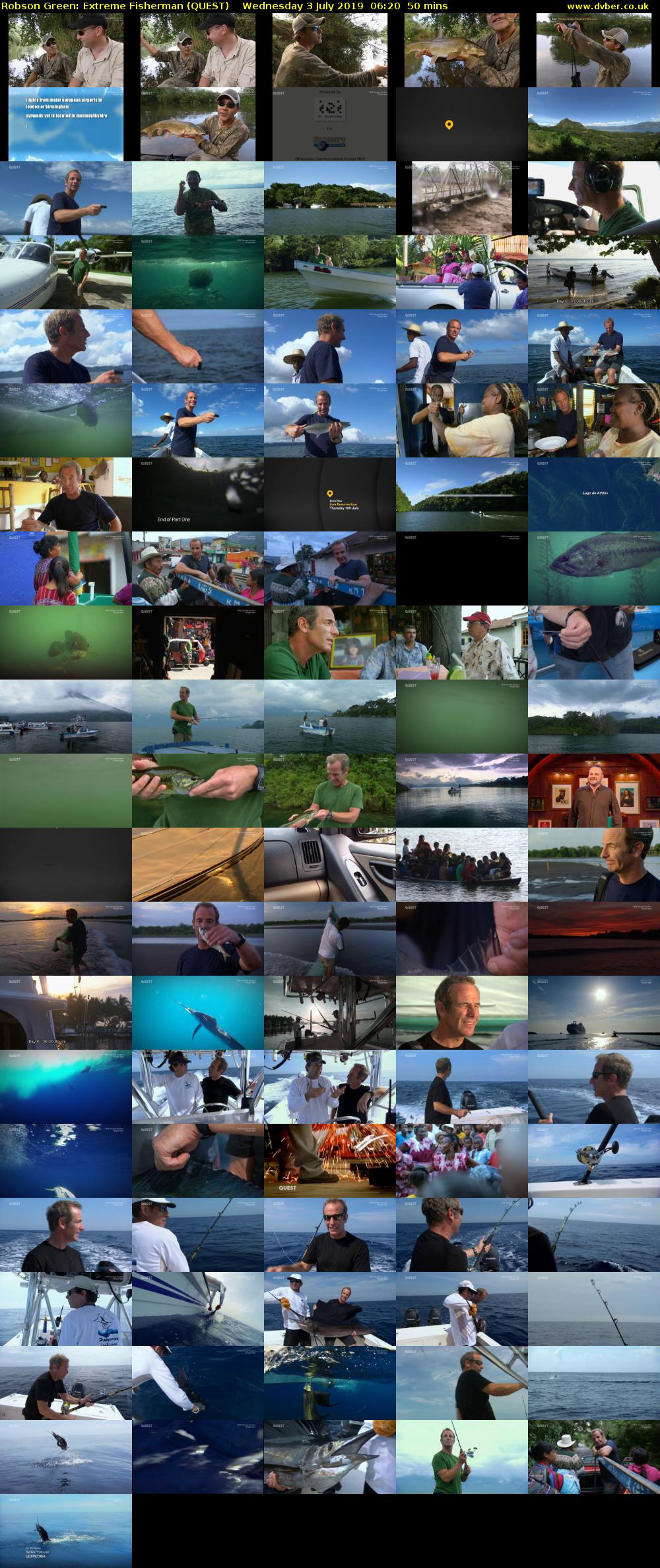 Robson Green: Extreme Fisherman (QUEST) Wednesday 3 July 2019 06:20 - 07:10