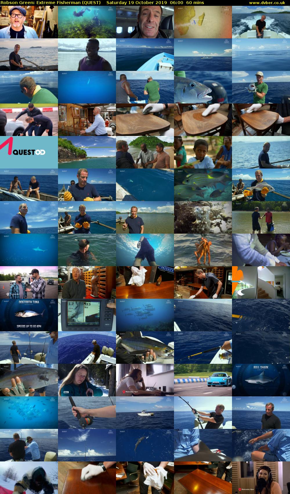 Robson Green: Extreme Fisherman (QUEST) Saturday 19 October 2019 06:00 - 07:00