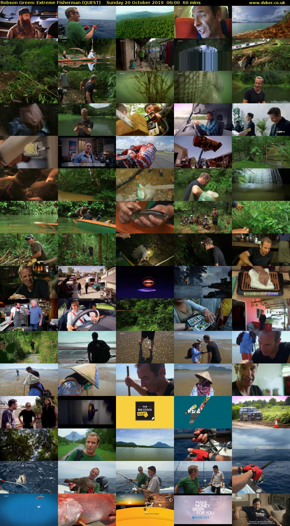 Robson Green: Extreme Fisherman (QUEST) Sunday 20 October 2019 06:00 - 07:00