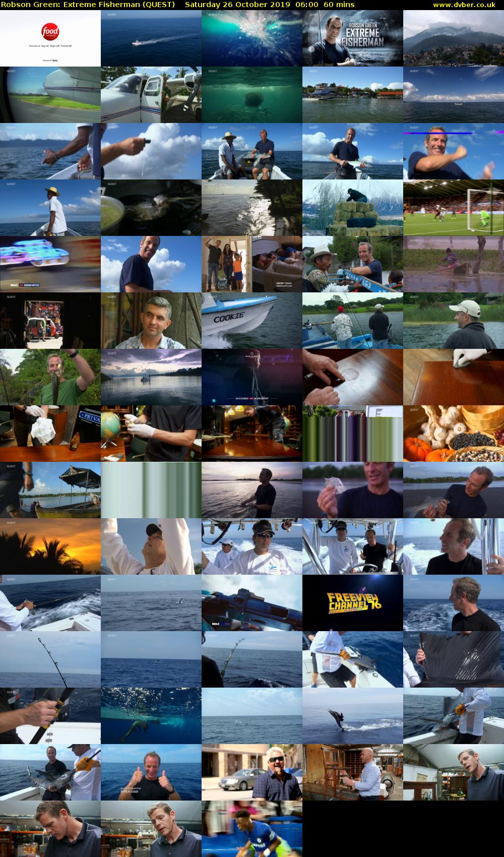 Robson Green: Extreme Fisherman (QUEST) Saturday 26 October 2019 06:00 - 07:00
