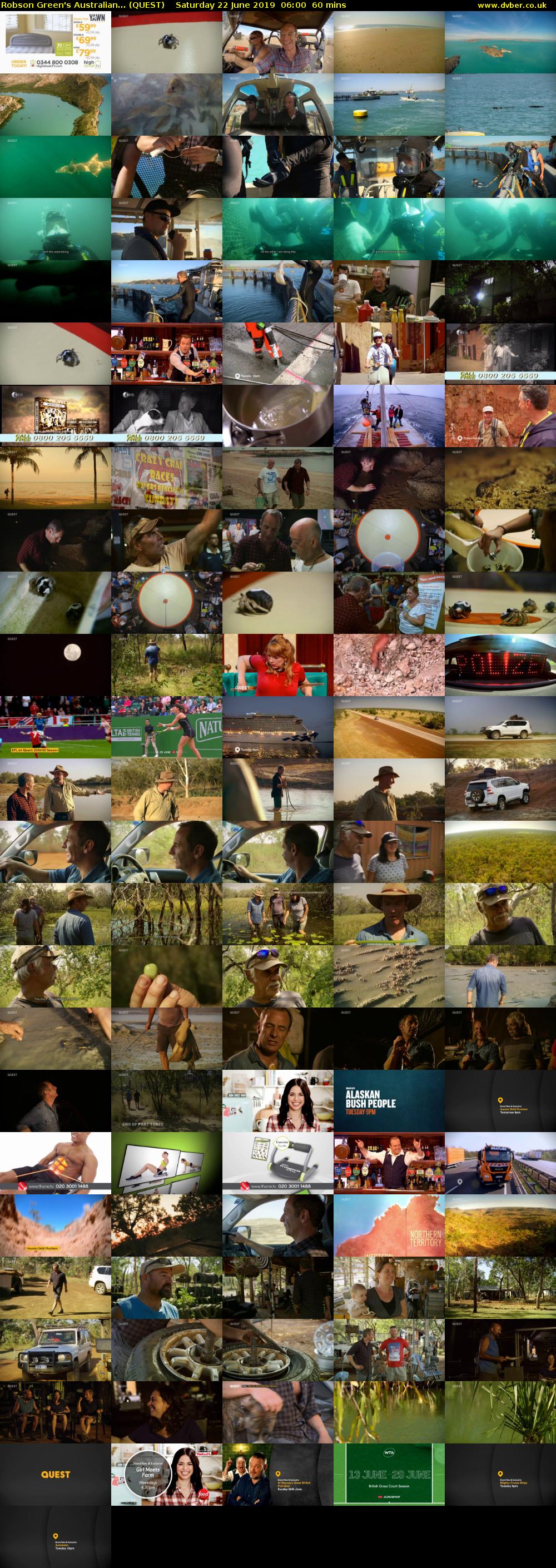 Robson Green's Australian... (QUEST) Saturday 22 June 2019 06:00 - 07:00