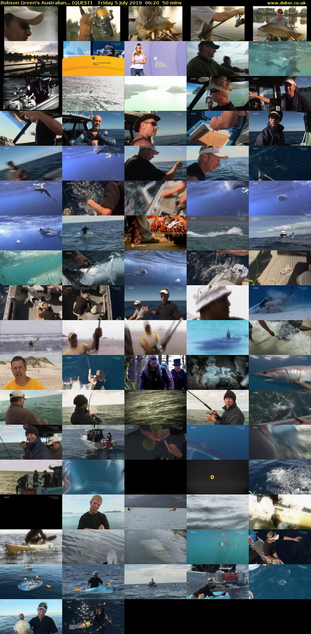 Robson Green's Australian... (QUEST) Friday 5 July 2019 06:20 - 07:10