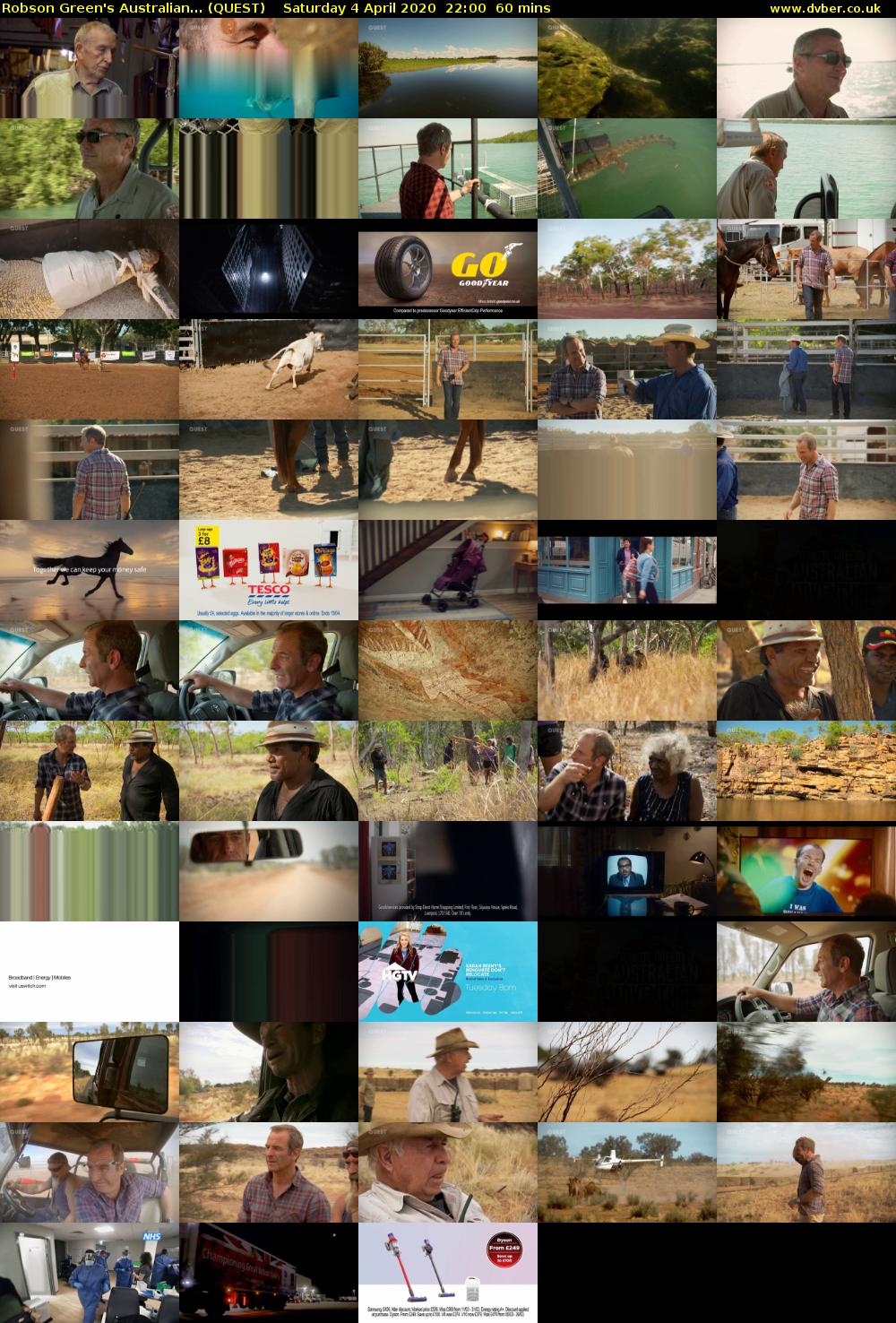 Robson Green's Australian... (QUEST) Saturday 4 April 2020 22:00 - 23:00