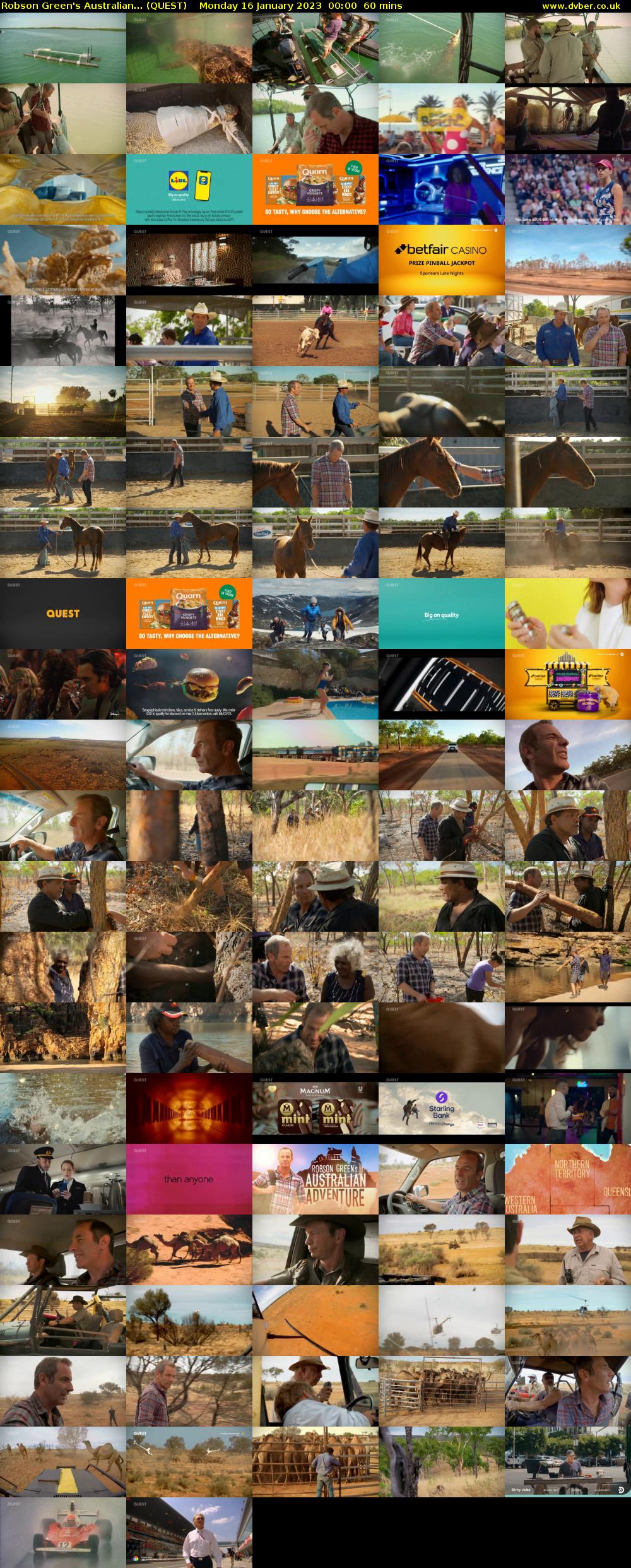 Robson Green's Australian... (QUEST) Monday 16 January 2023 00:00 - 01:00