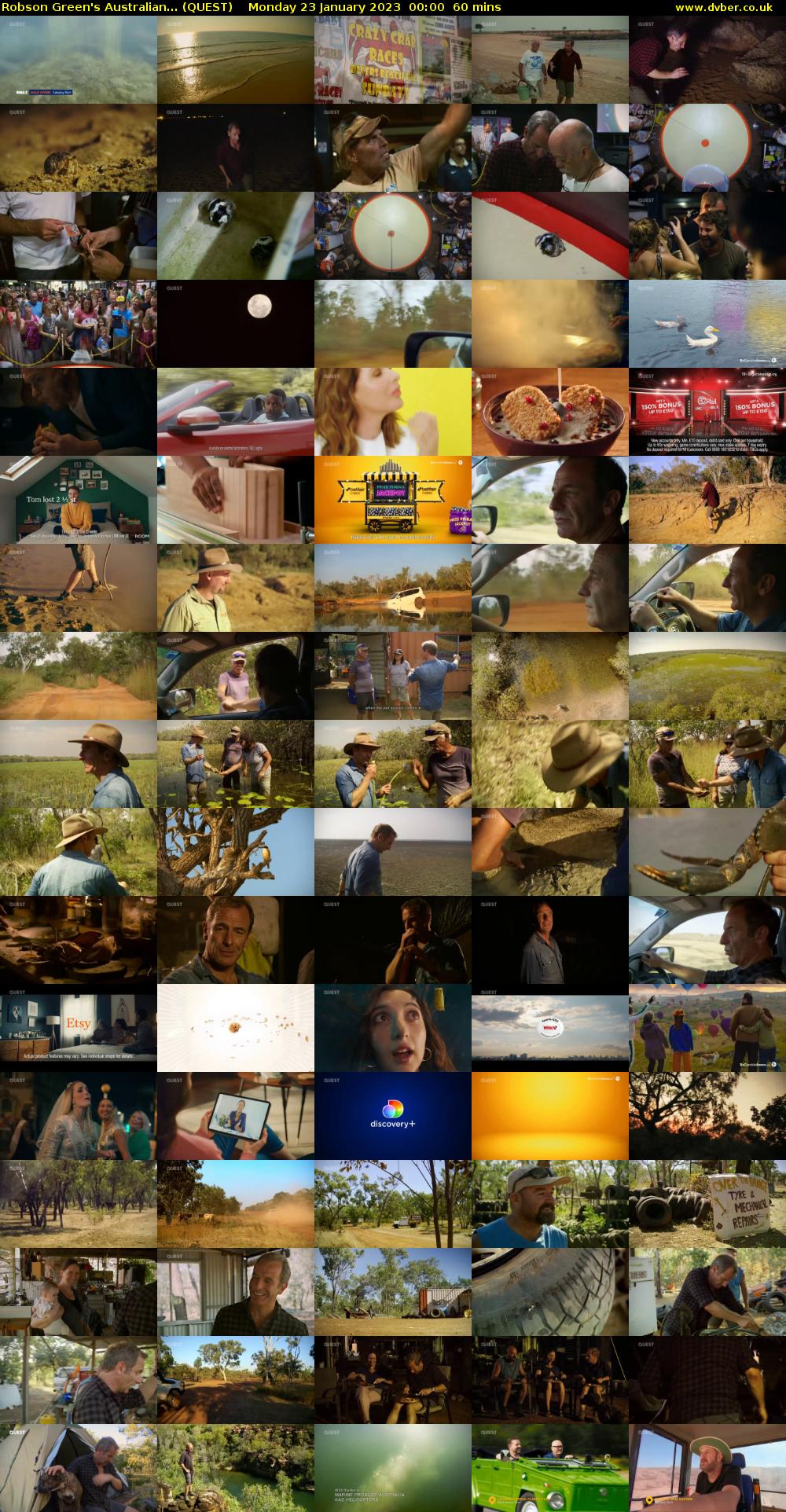 Robson Green's Australian... (QUEST) Monday 23 January 2023 00:00 - 01:00