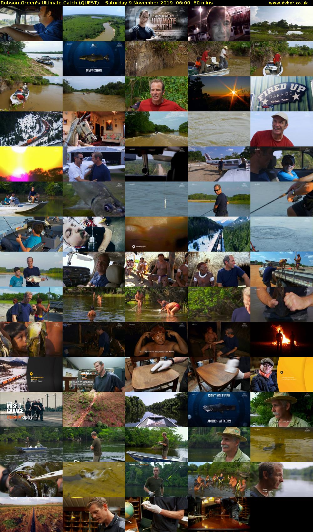 Robson Green's Ultimate Catch (QUEST) Saturday 9 November 2019 06:00 - 07:00