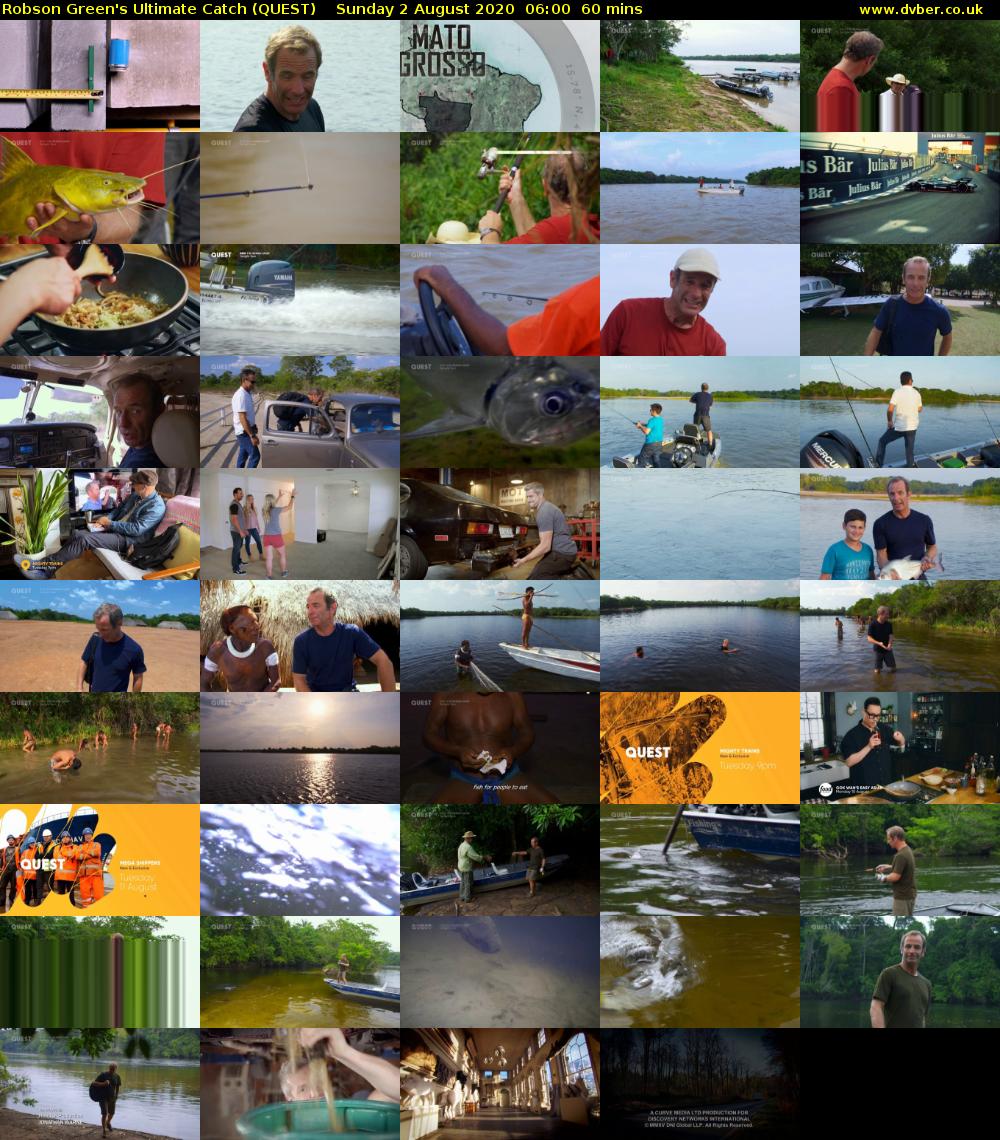 Robson Green's Ultimate Catch (QUEST) Sunday 2 August 2020 06:00 - 07:00