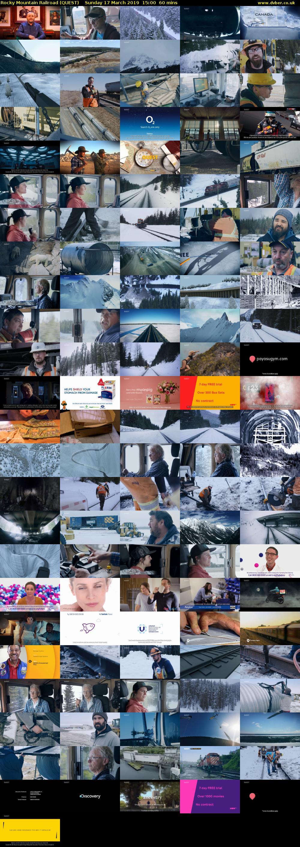 Rocky Mountain Railroad (QUEST) Sunday 17 March 2019 15:00 - 16:00