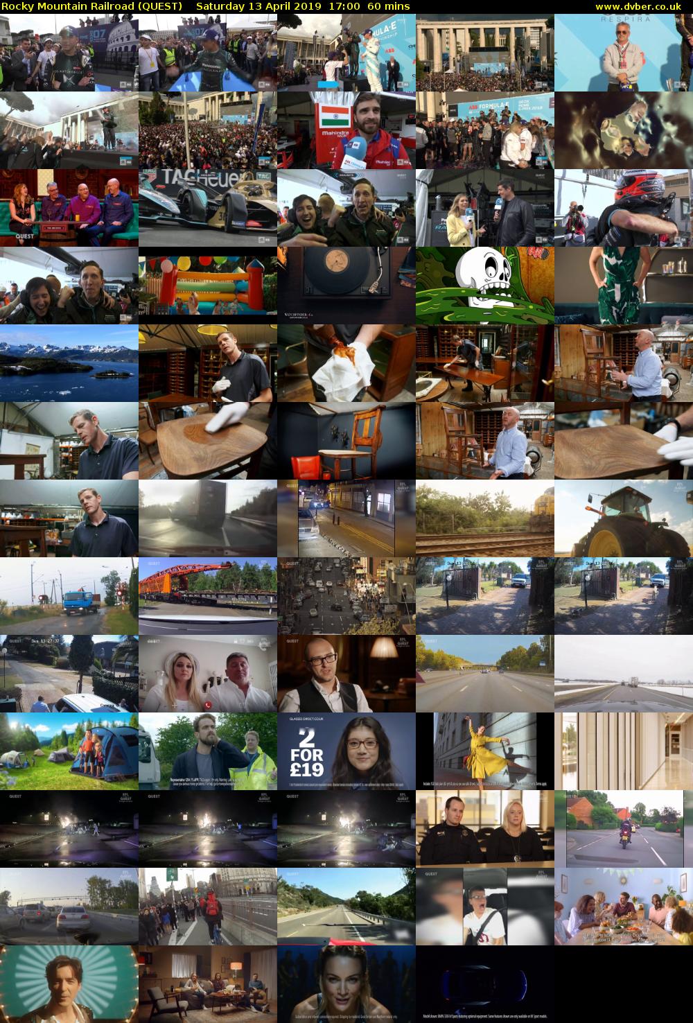 Rocky Mountain Railroad (QUEST) Saturday 13 April 2019 17:00 - 18:00