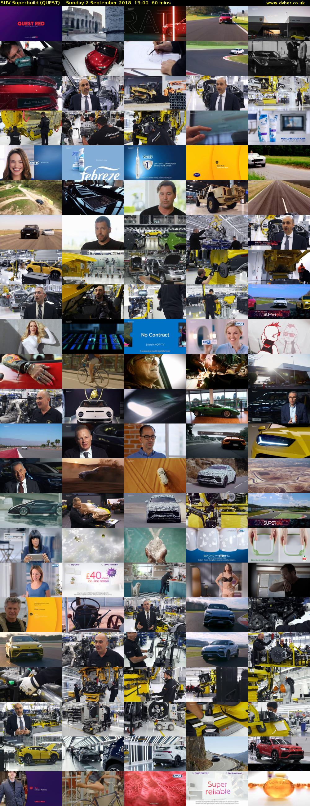 SUV Superbuild (QUEST) Sunday 2 September 2018 15:00 - 16:00
