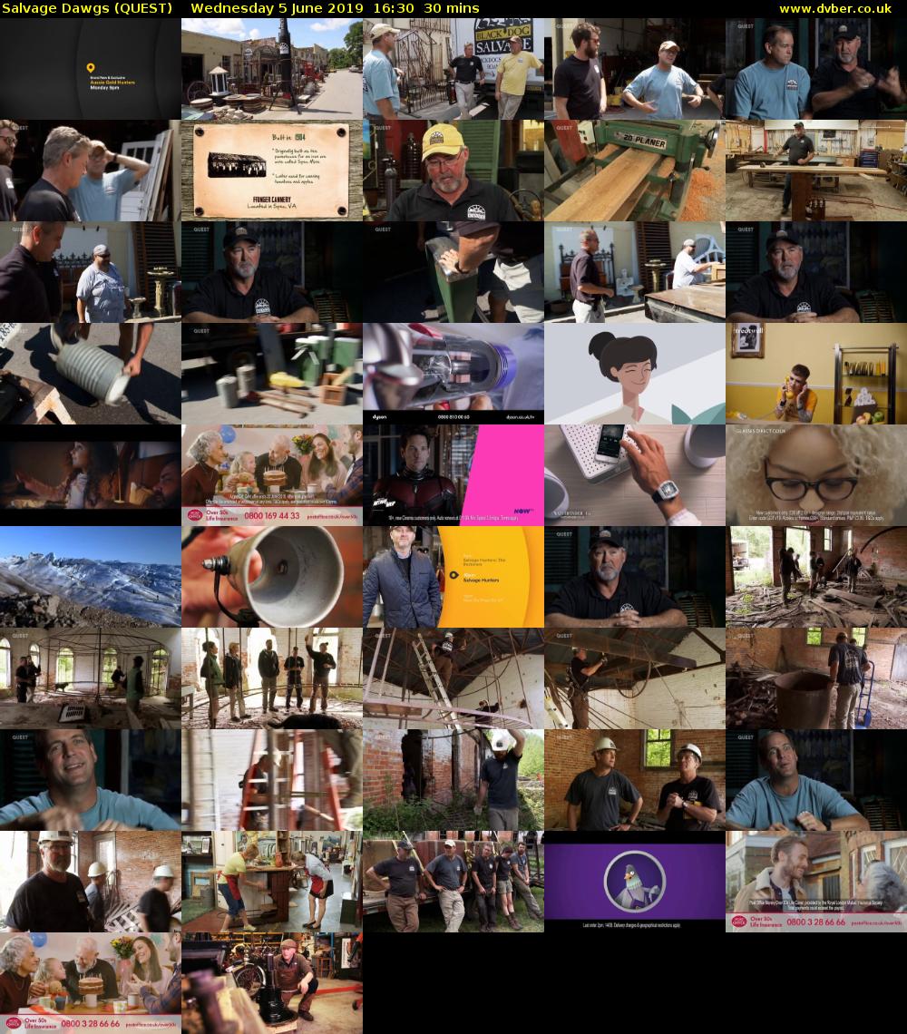 Salvage Dawgs (QUEST) Wednesday 5 June 2019 16:30 - 17:00