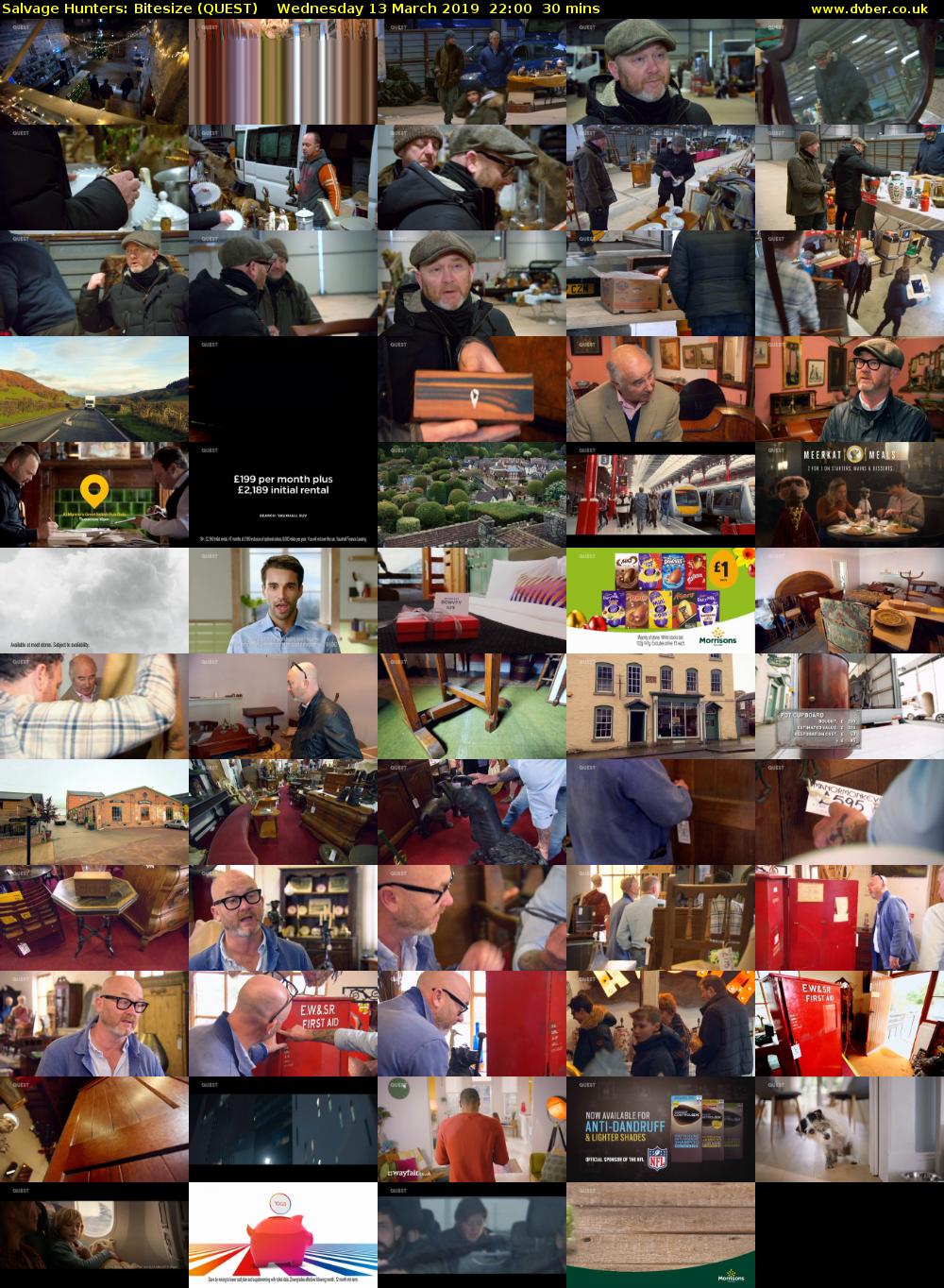 Salvage Hunters: Bitesize (QUEST) Wednesday 13 March 2019 22:00 - 22:30