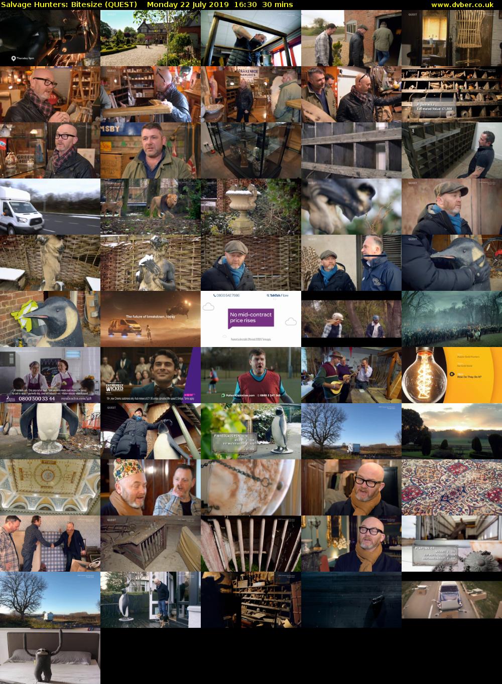 Salvage Hunters: Bitesize (QUEST) Monday 22 July 2019 16:30 - 17:00