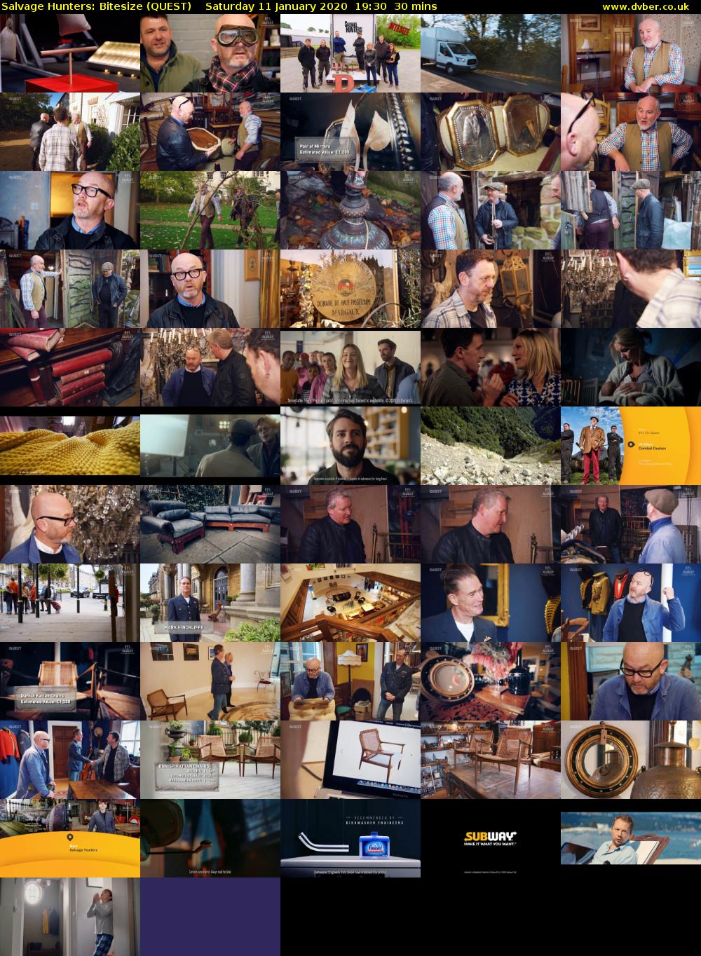 Salvage Hunters: Bitesize (QUEST) Saturday 11 January 2020 19:30 - 20:00