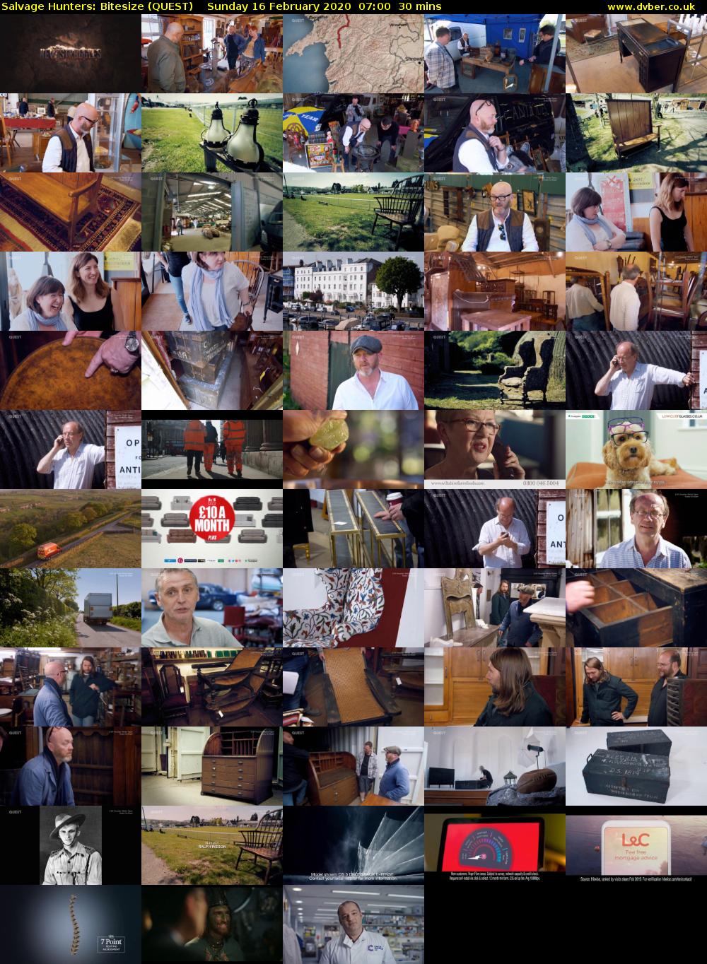 Salvage Hunters: Bitesize (QUEST) Sunday 16 February 2020 07:00 - 07:30