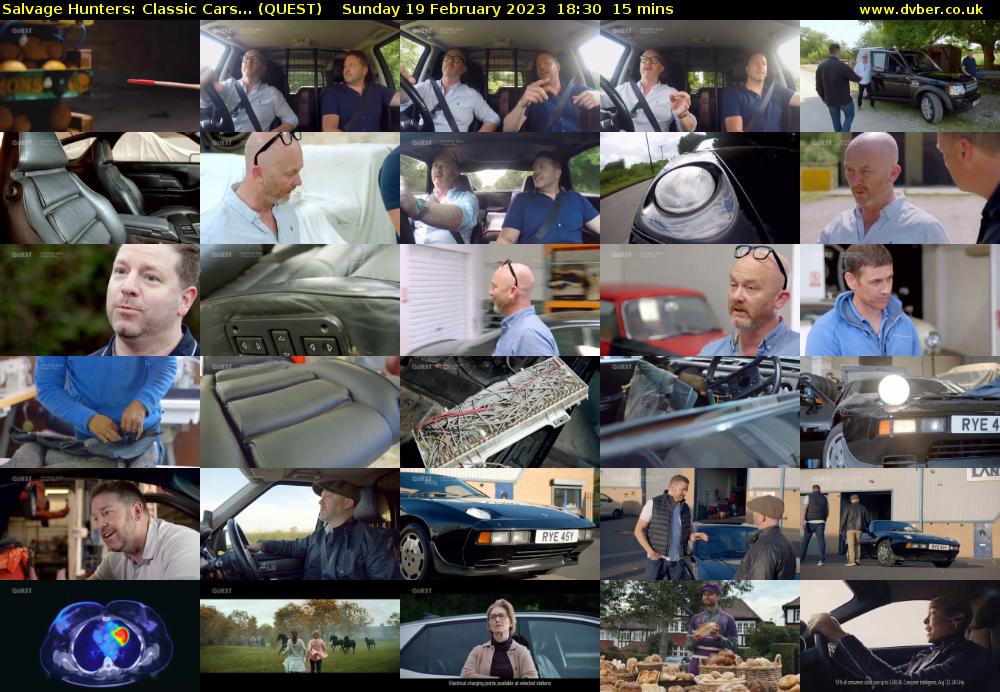 Salvage Hunters: Classic Cars... (QUEST) Sunday 19 February 2023 18:30 - 18:45