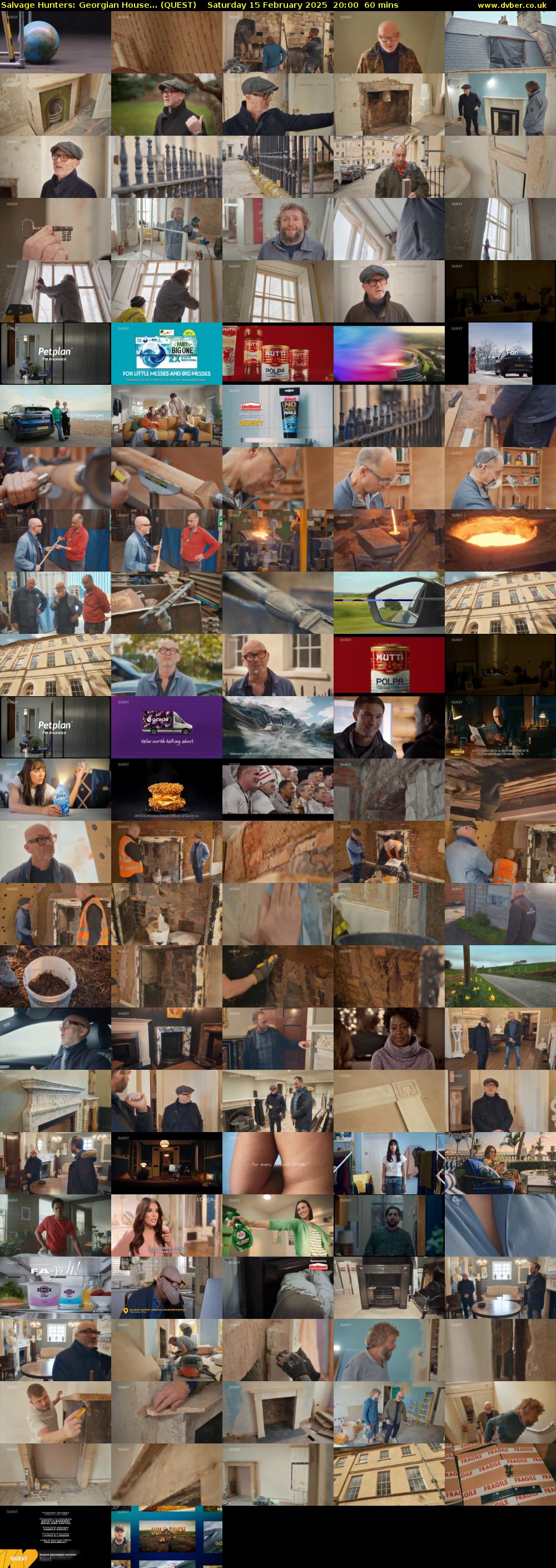 Salvage Hunters: Georgian House... (QUEST) Saturday 15 February 2025 20:00 - 21:00