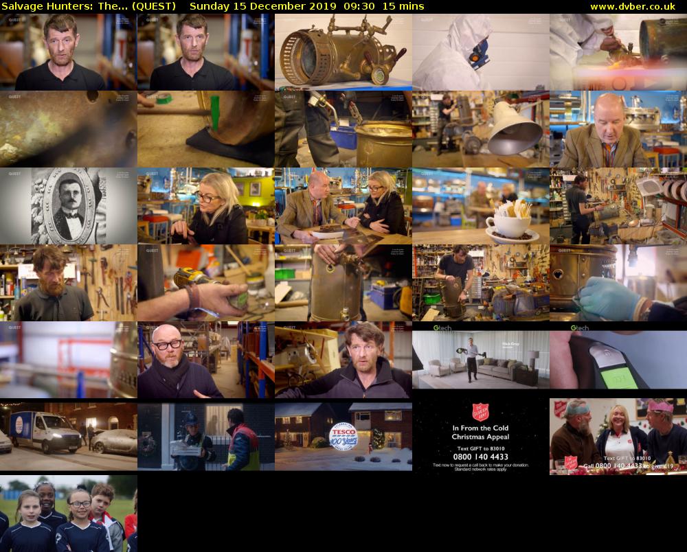 Salvage Hunters: The... (QUEST) Sunday 15 December 2019 09:30 - 09:45