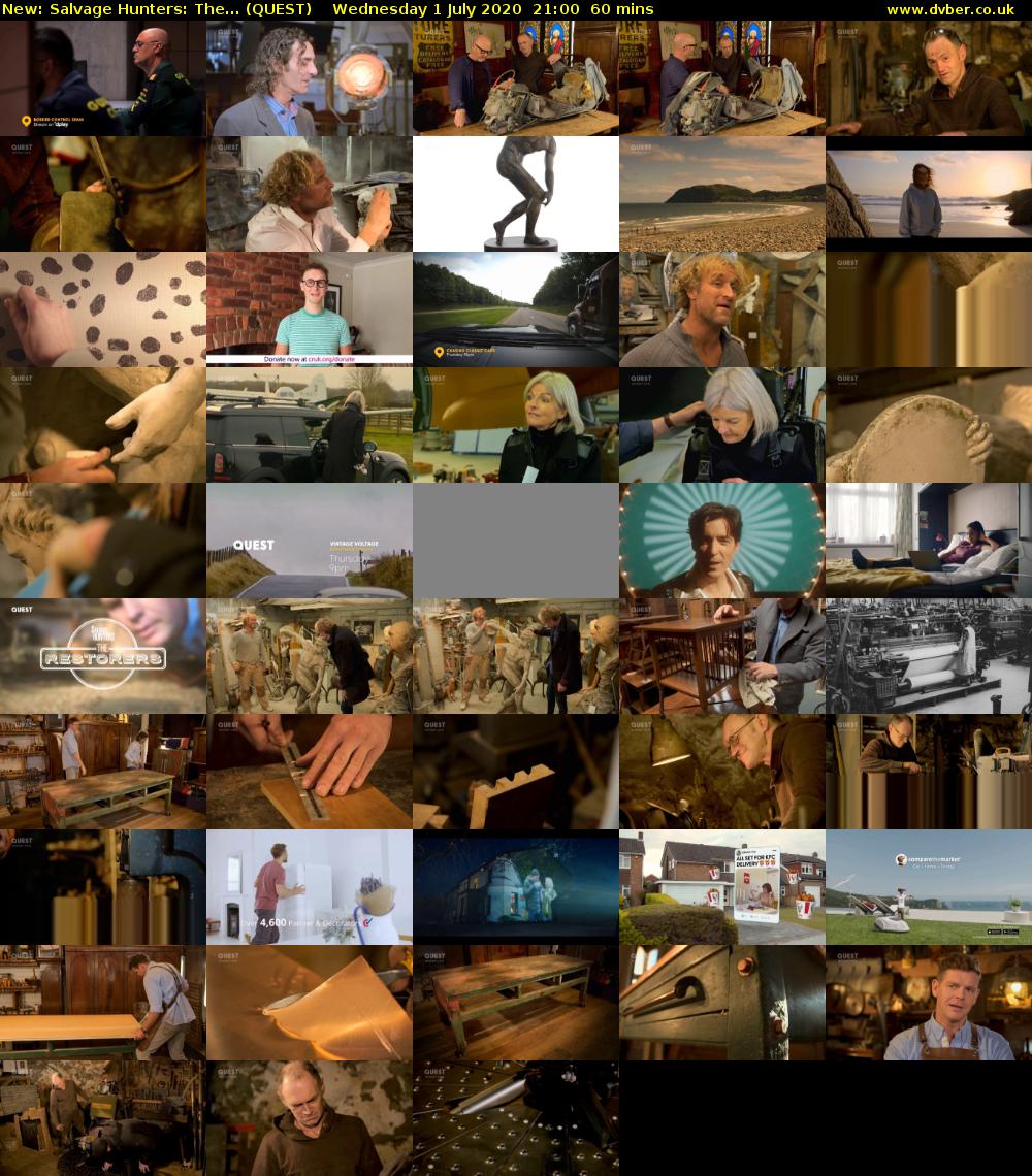 Salvage Hunters: The... (QUEST) Wednesday 1 July 2020 21:00 - 22:00