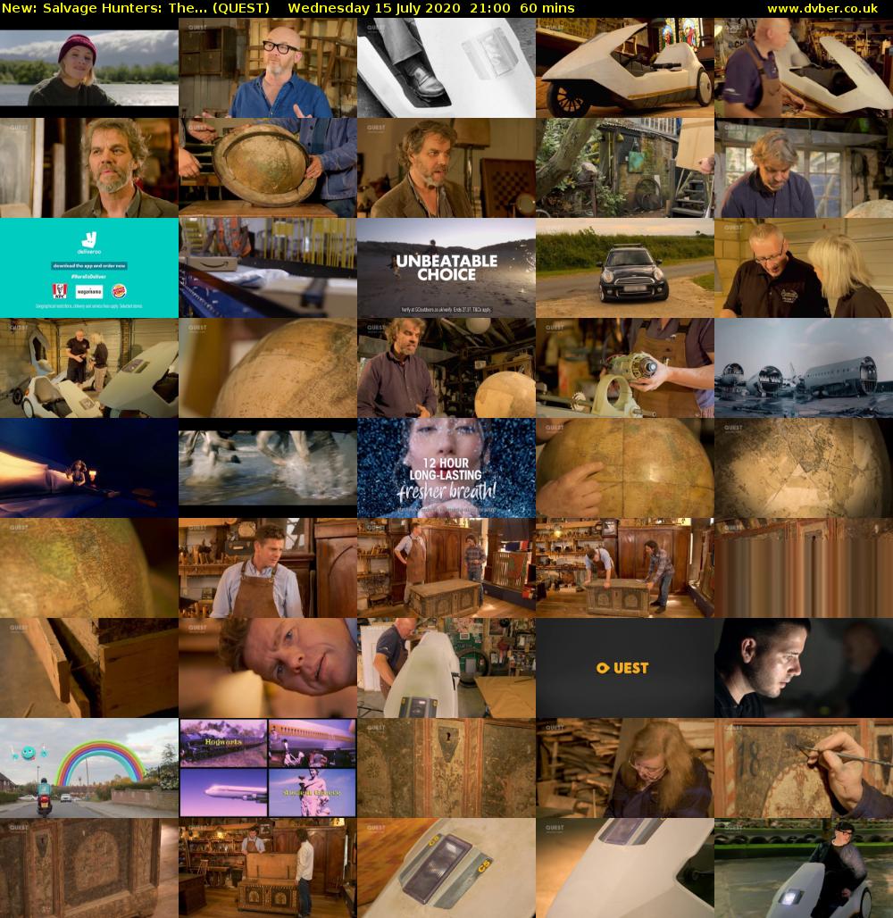 Salvage Hunters: The... (QUEST) Wednesday 15 July 2020 21:00 - 22:00