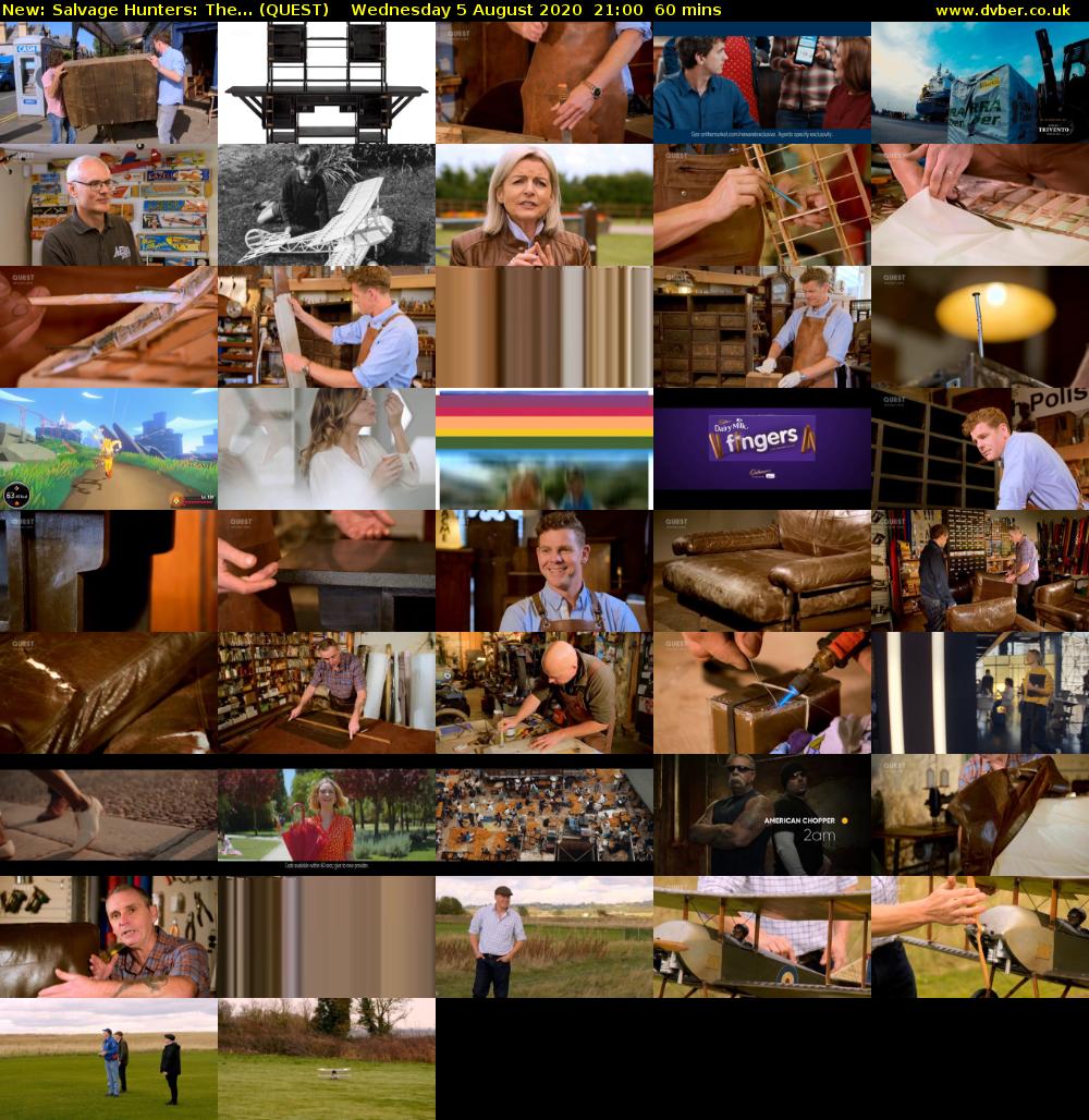 Salvage Hunters: The... (QUEST) Wednesday 5 August 2020 21:00 - 22:00