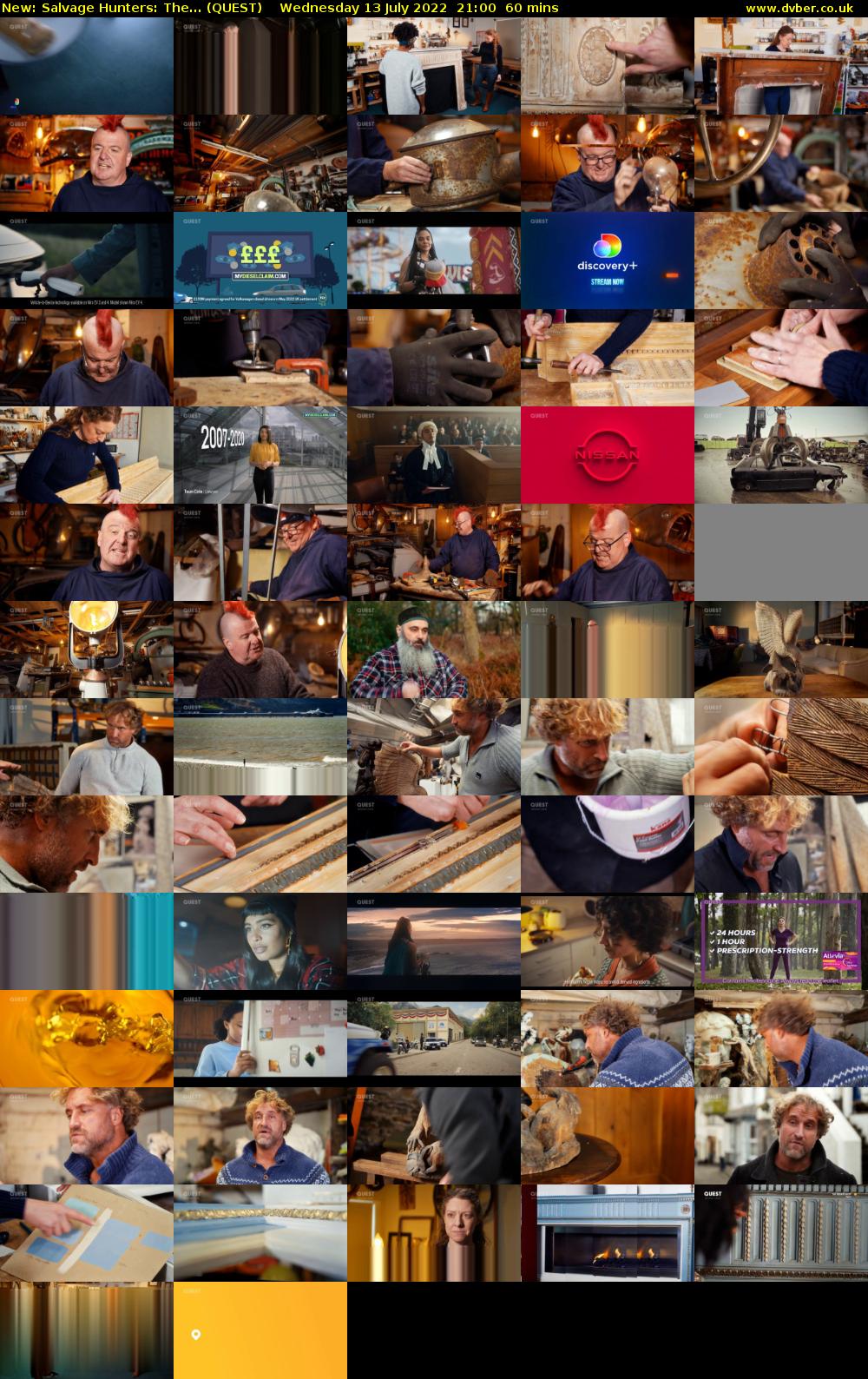 Salvage Hunters: The... (QUEST) Wednesday 13 July 2022 21:00 - 22:00